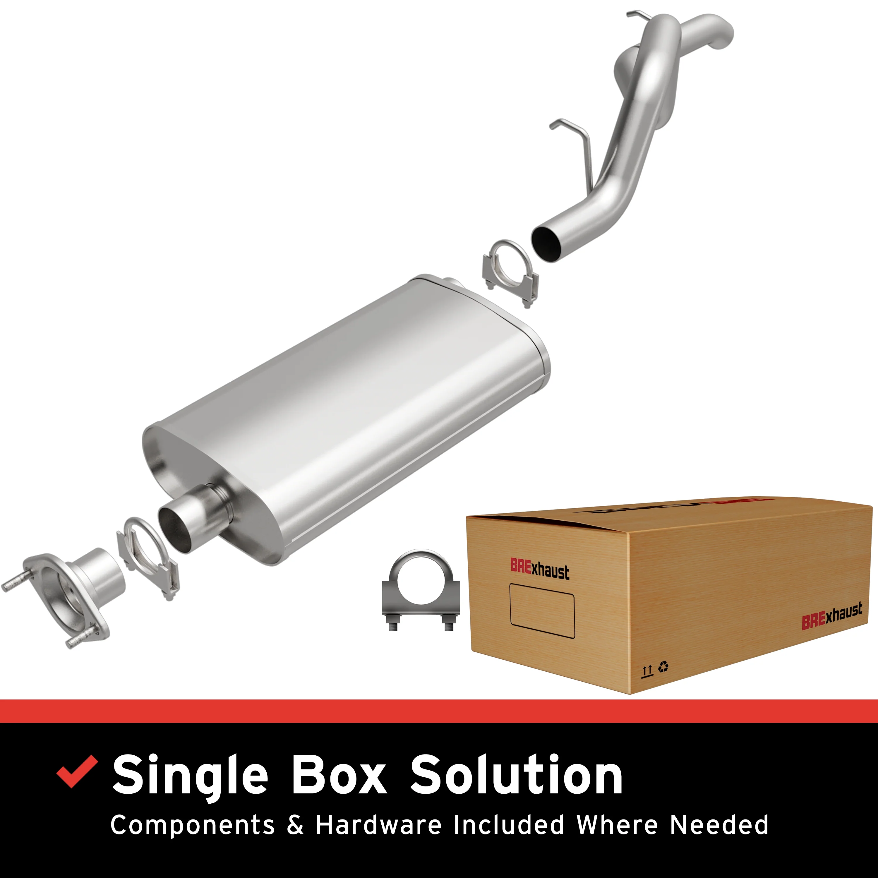 BRExhaust Direct-Fit Exhaust System Kit 106-0002