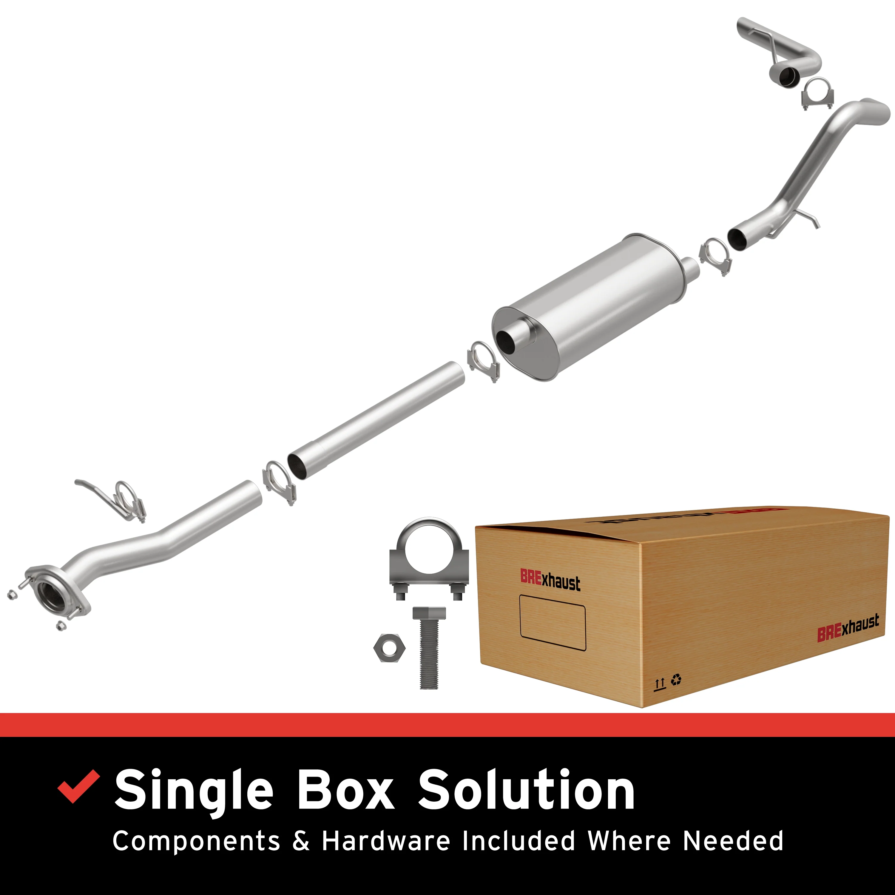 BRExhaust Direct-Fit Exhaust System Kit 106-0011