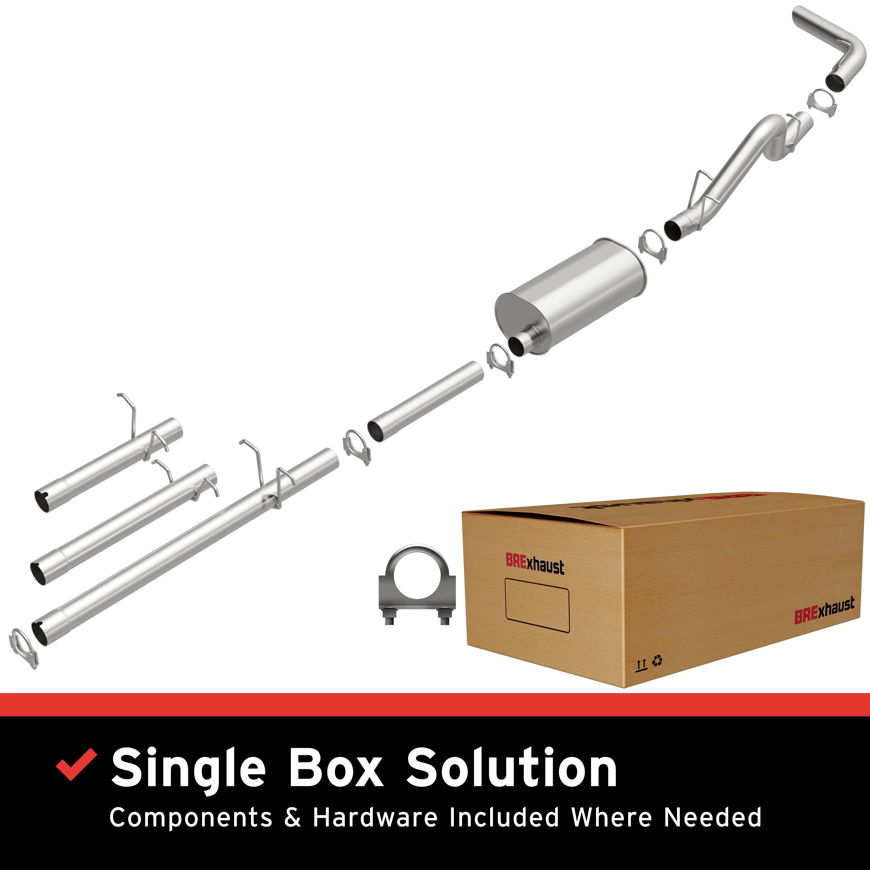 BRExhaust Direct-Fit Exhaust System Kit 106-0028