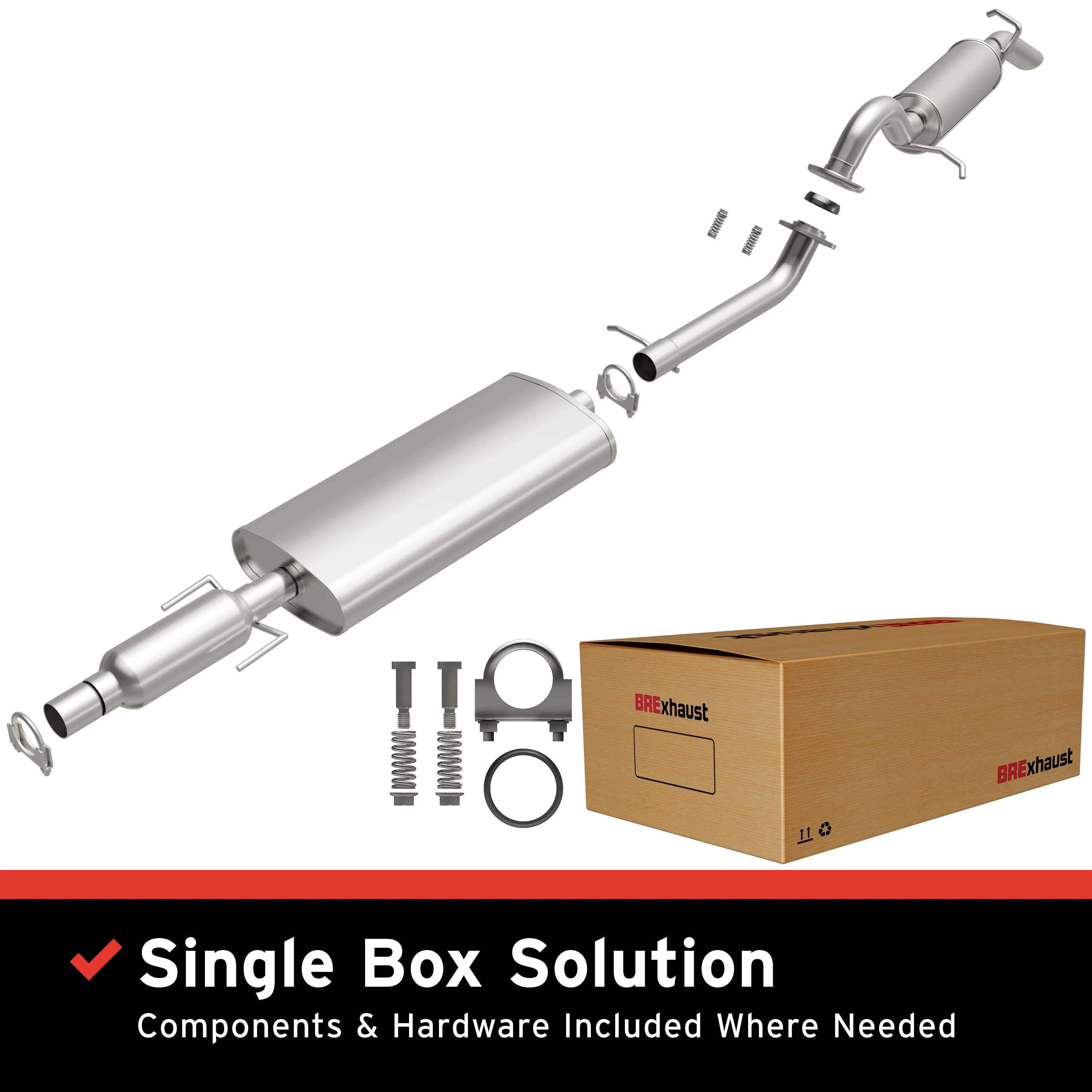 BRExhaust Direct-Fit Exhaust System Kit 106-0062