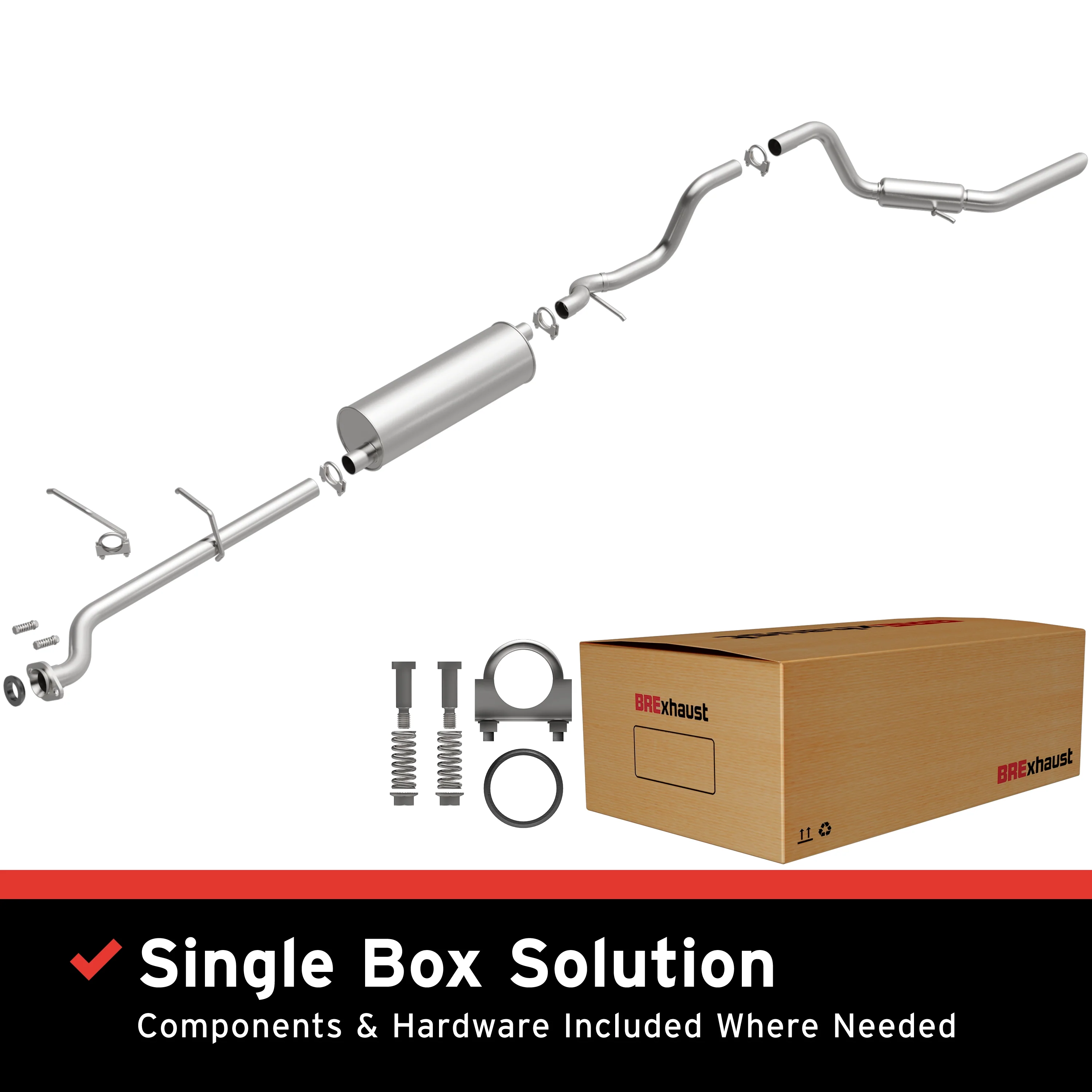 BRExhaust Direct-Fit Exhaust System Kit 106-0088