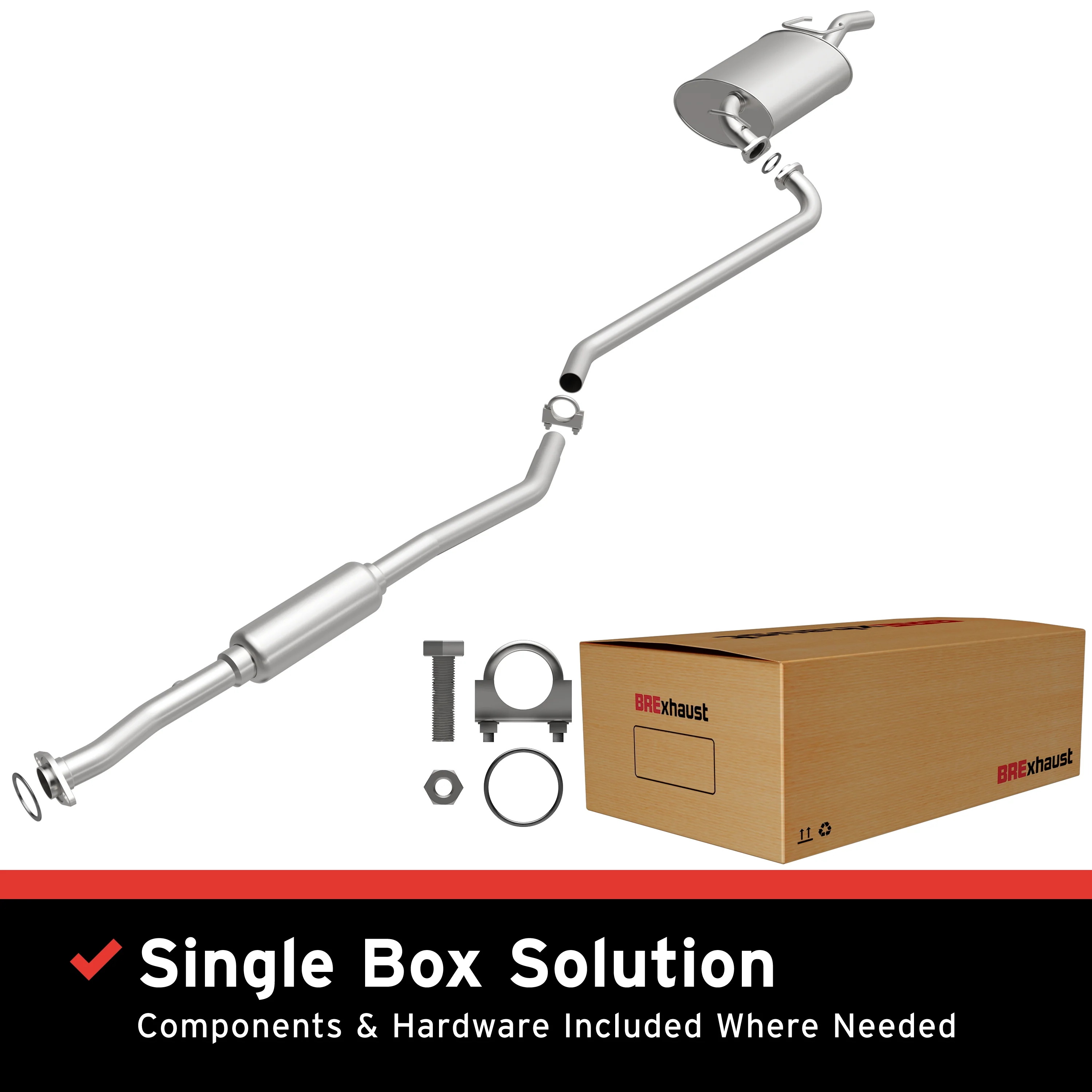 BRExhaust Direct-Fit Exhaust System Kit 106-0222
