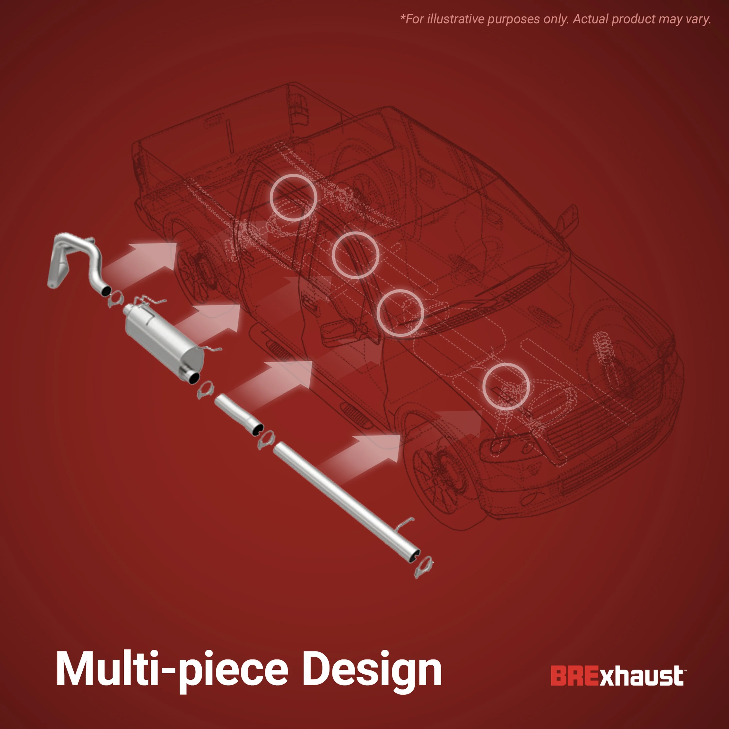 BRExhaust Direct-Fit Exhaust System Kit 106-0536 - Image 8