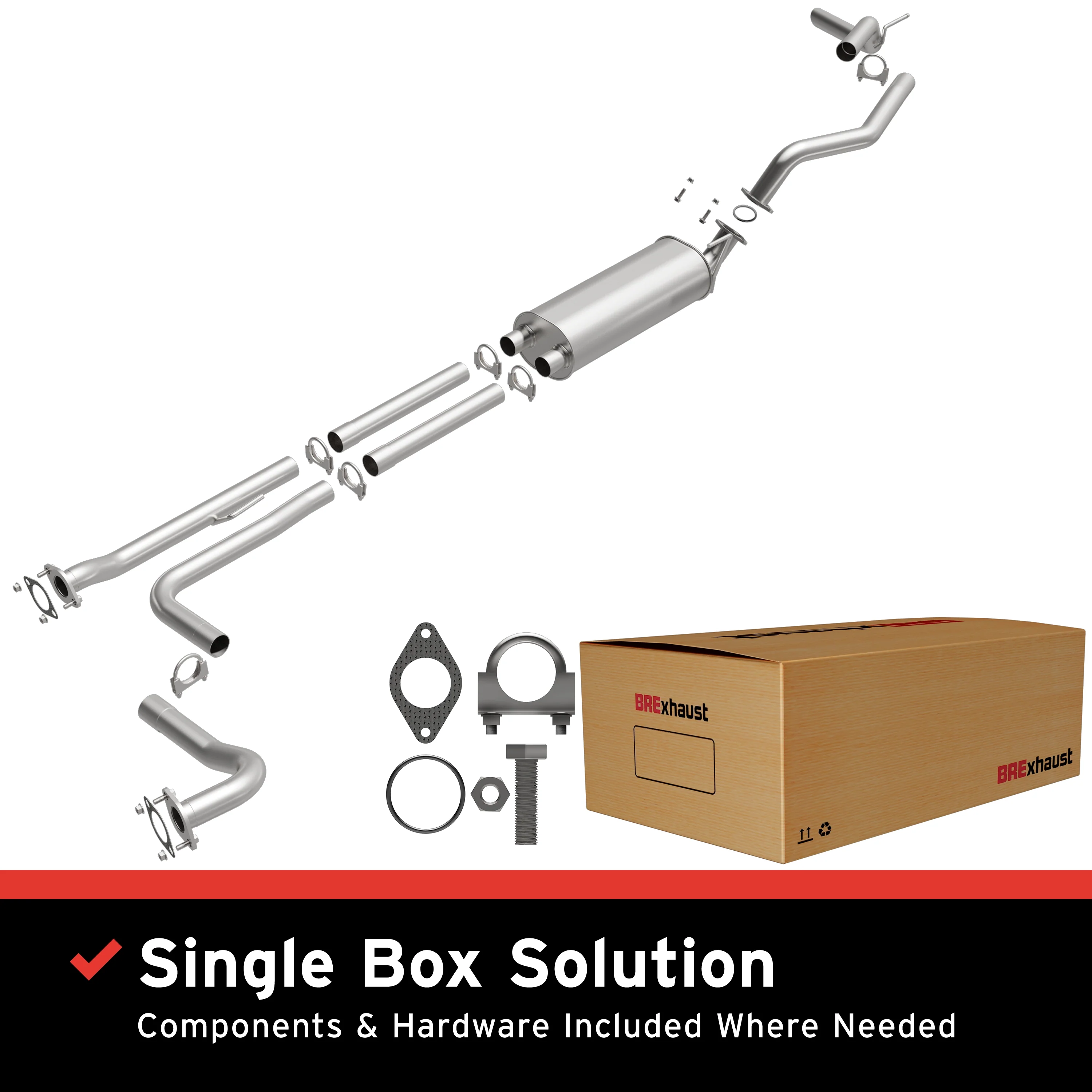 BRExhaust Direct-Fit Exhaust System Kit 106-0742