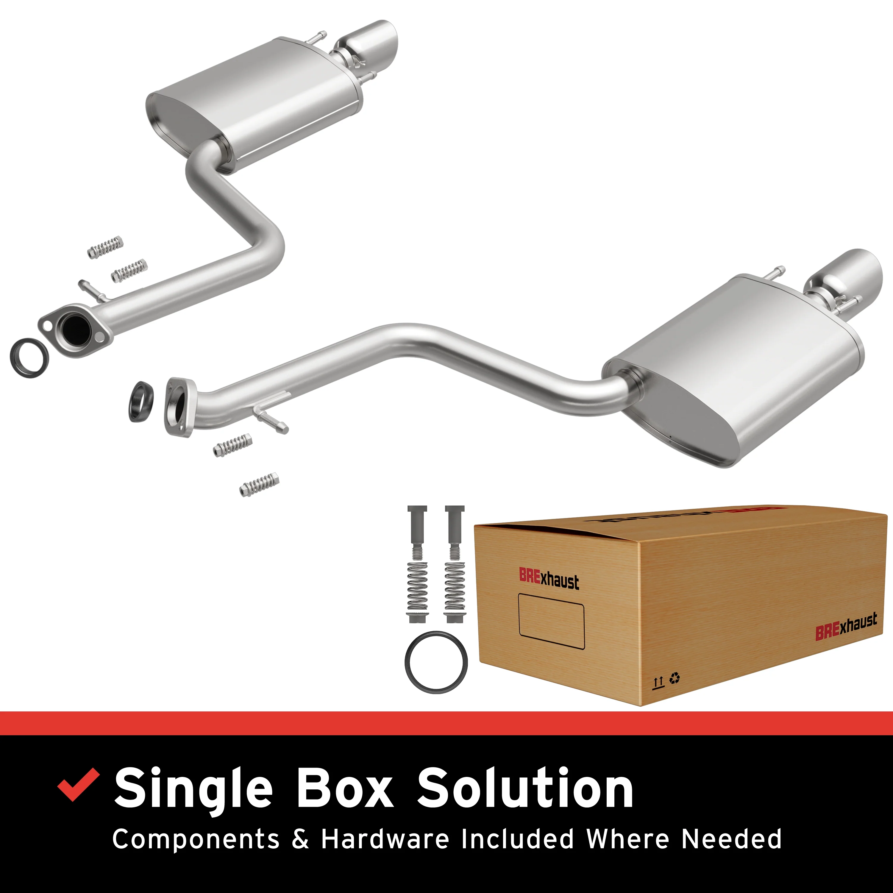 BRExhaust Direct-Fit Exhaust System Kit 106-0833