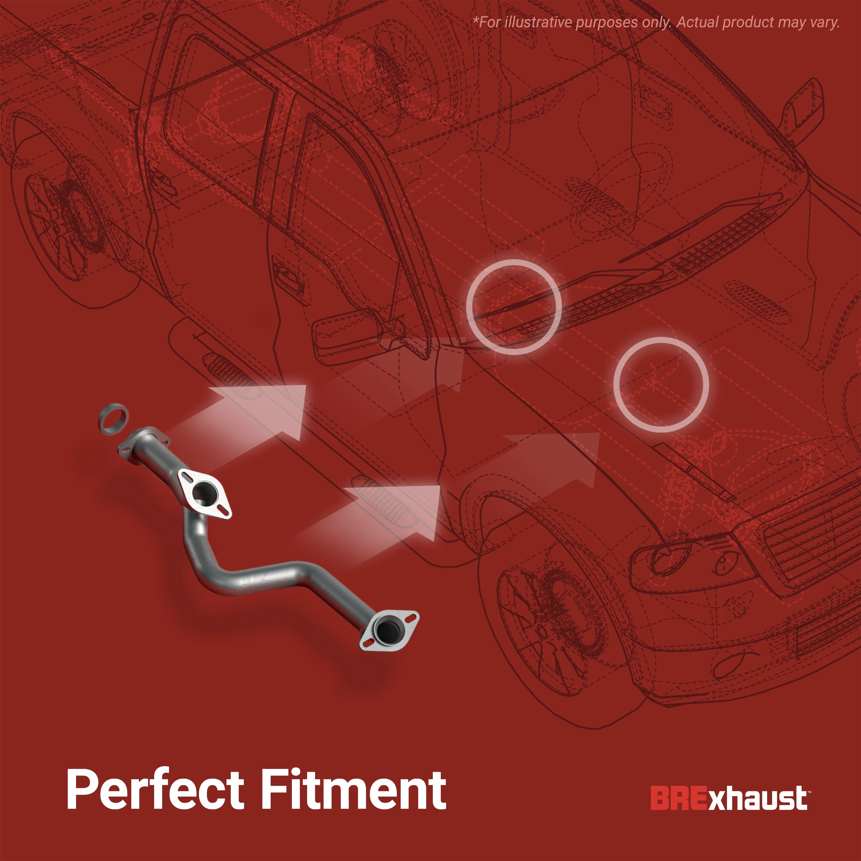 BRExhaust Direct-Fit Exhaust Front Pipe Kit 107-0022 - Image 9