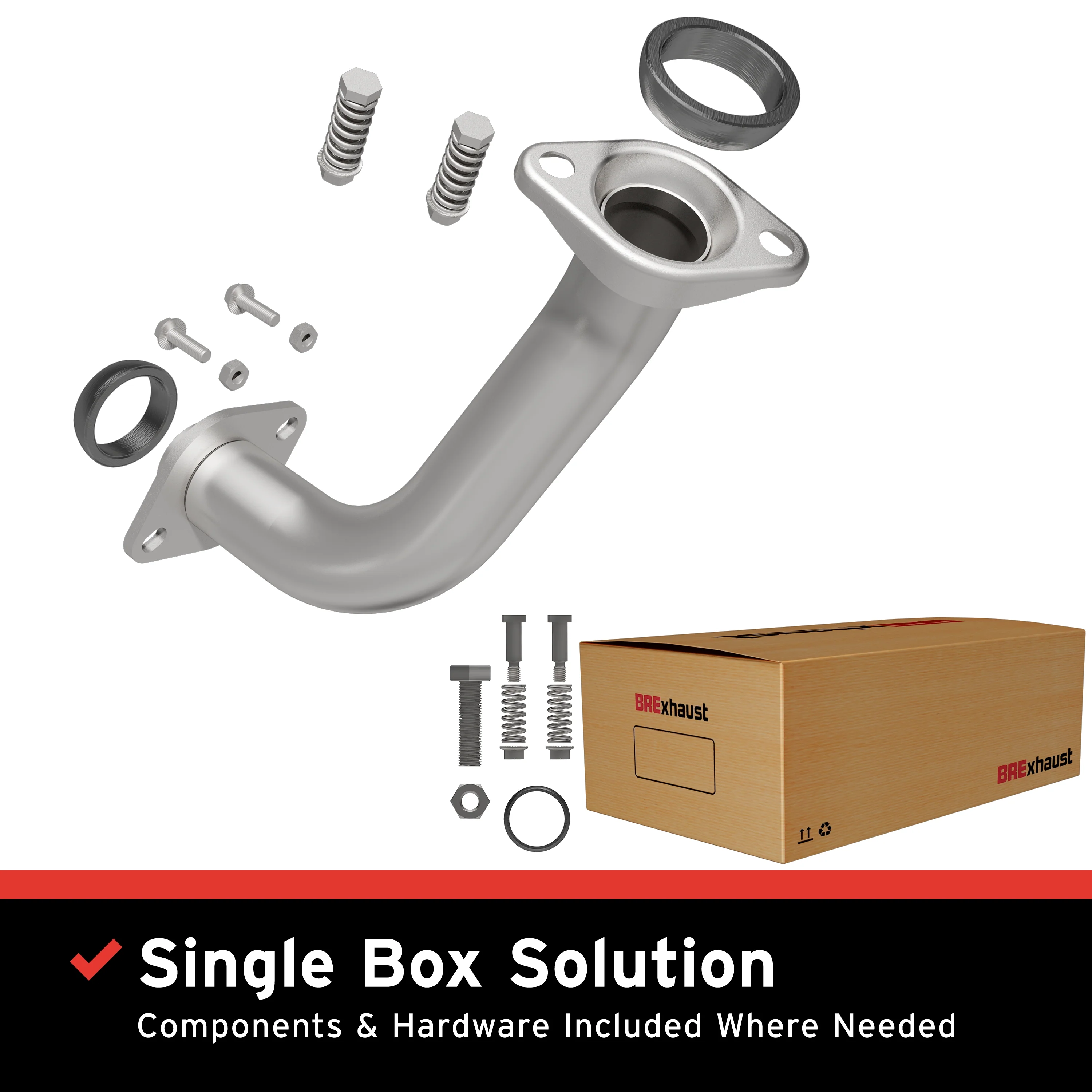 BRExhaust Direct-Fit Exhaust Front Pipe Kit 107-0151