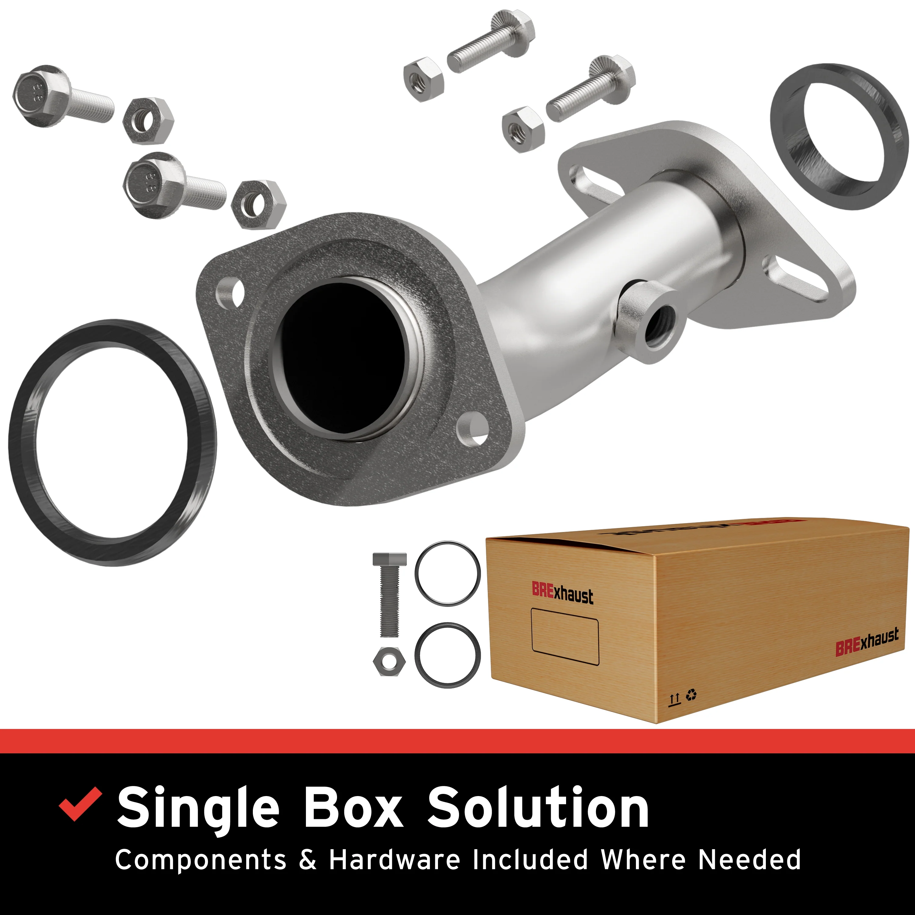 BRExhaust 1998-2000 Toyota RAV4 2.0L Direct-Fit Exhaust Front Pipe Kit 107-0157