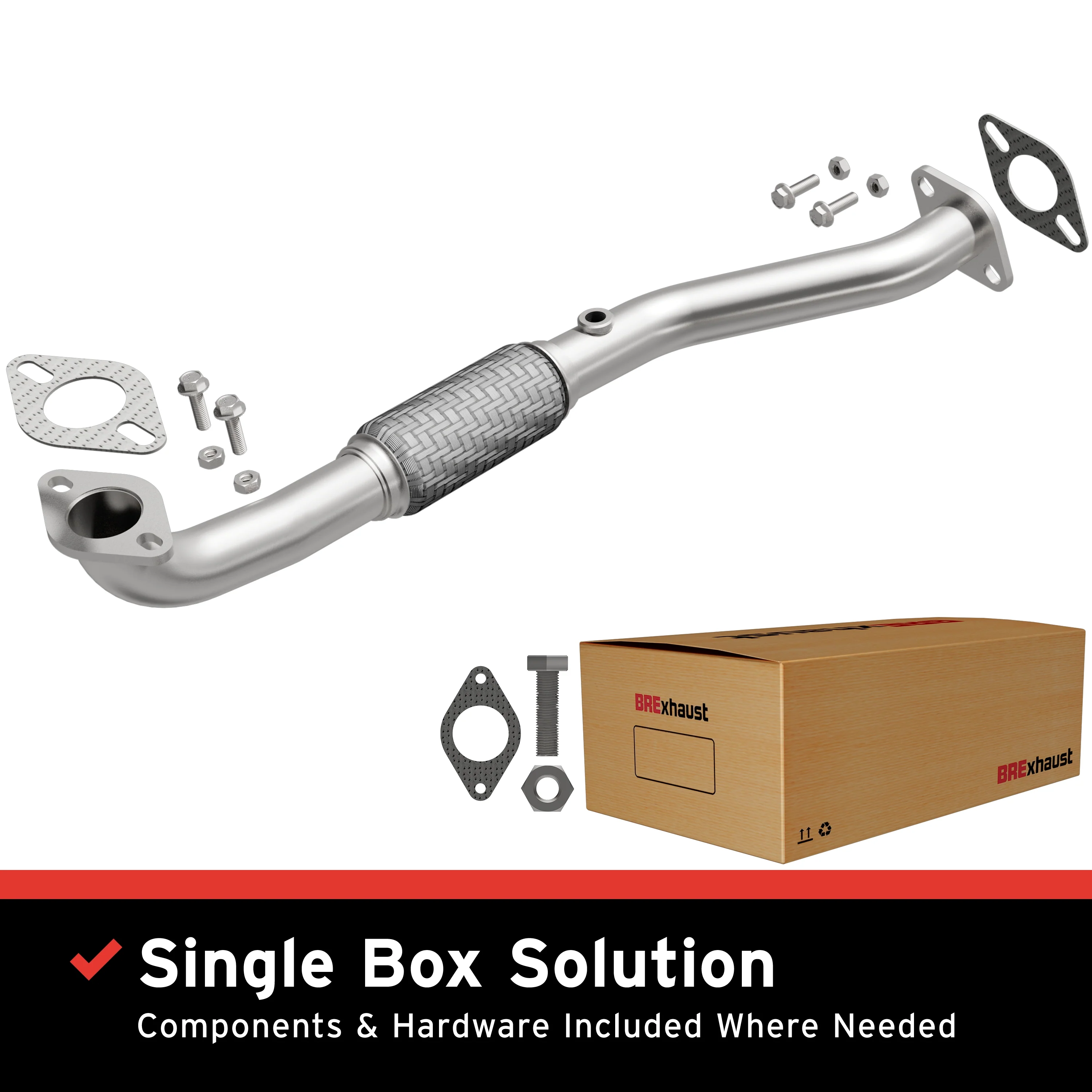 BRExhaust 2004-2009 Kia Spectra 2.0L | 2005-2009 Kia Spectra5 2.0L Direct-Fit Exhaust Front Pipe Kit 107-0254