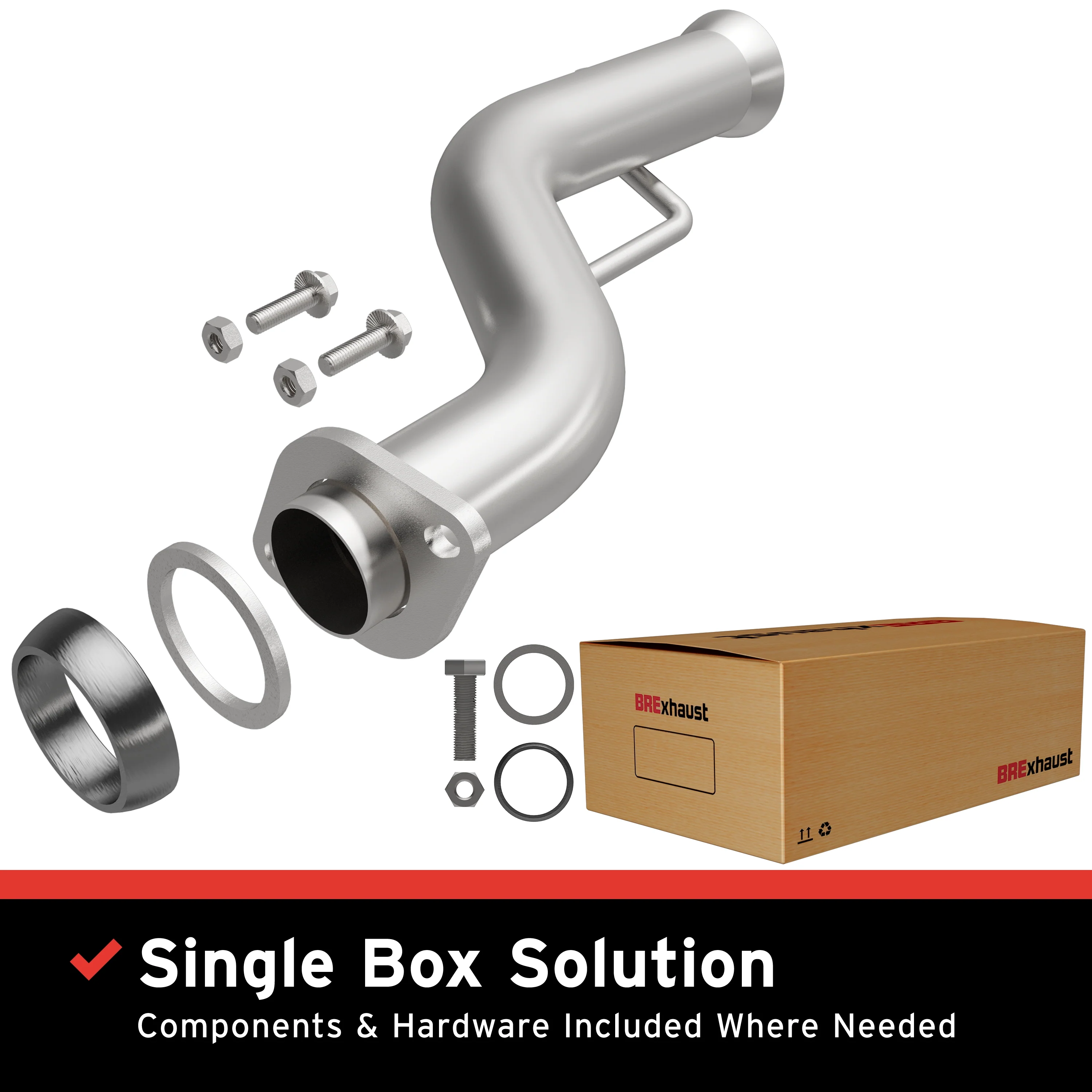 BRExhaust 2011-2017 Dodge Durango 3.6L | 2011-2017 Jeep Grand Cherokee 3.6L Direct-Fit Exhaust Front Pipe Kit 107-0281
