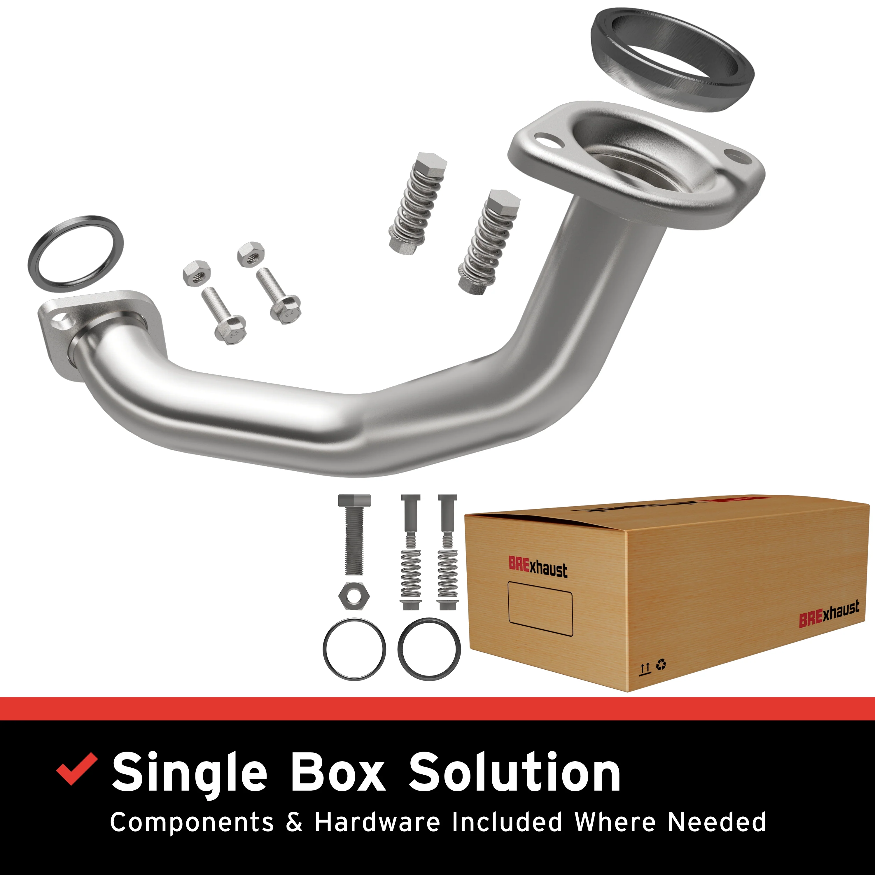 BRExhaust 2013-2017 Toyota RAV4 2.5L Direct-Fit Exhaust Front Pipe Kit 107-0288