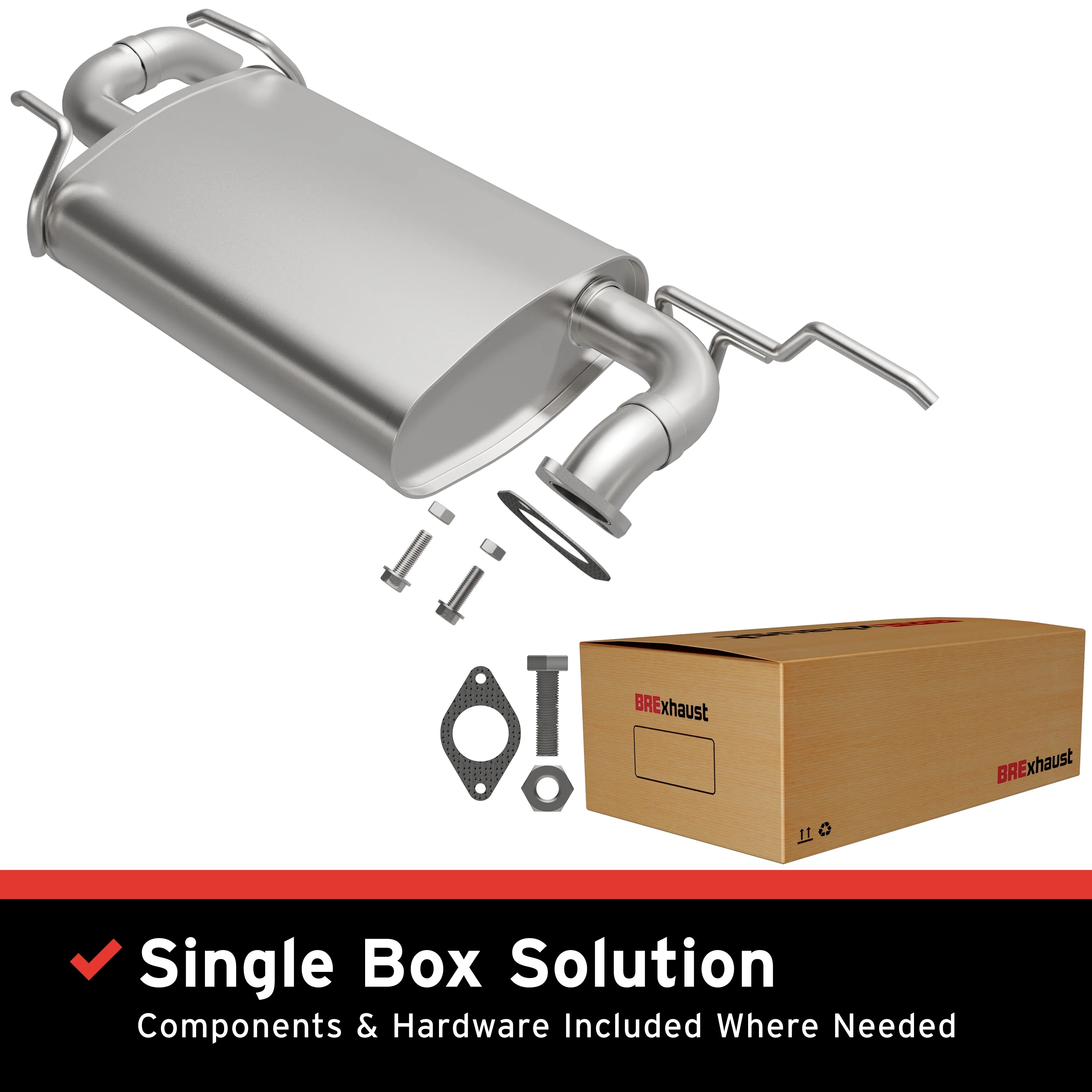 BRExhaust Direct-Fit Exhaust Muffler Kit 108-0002