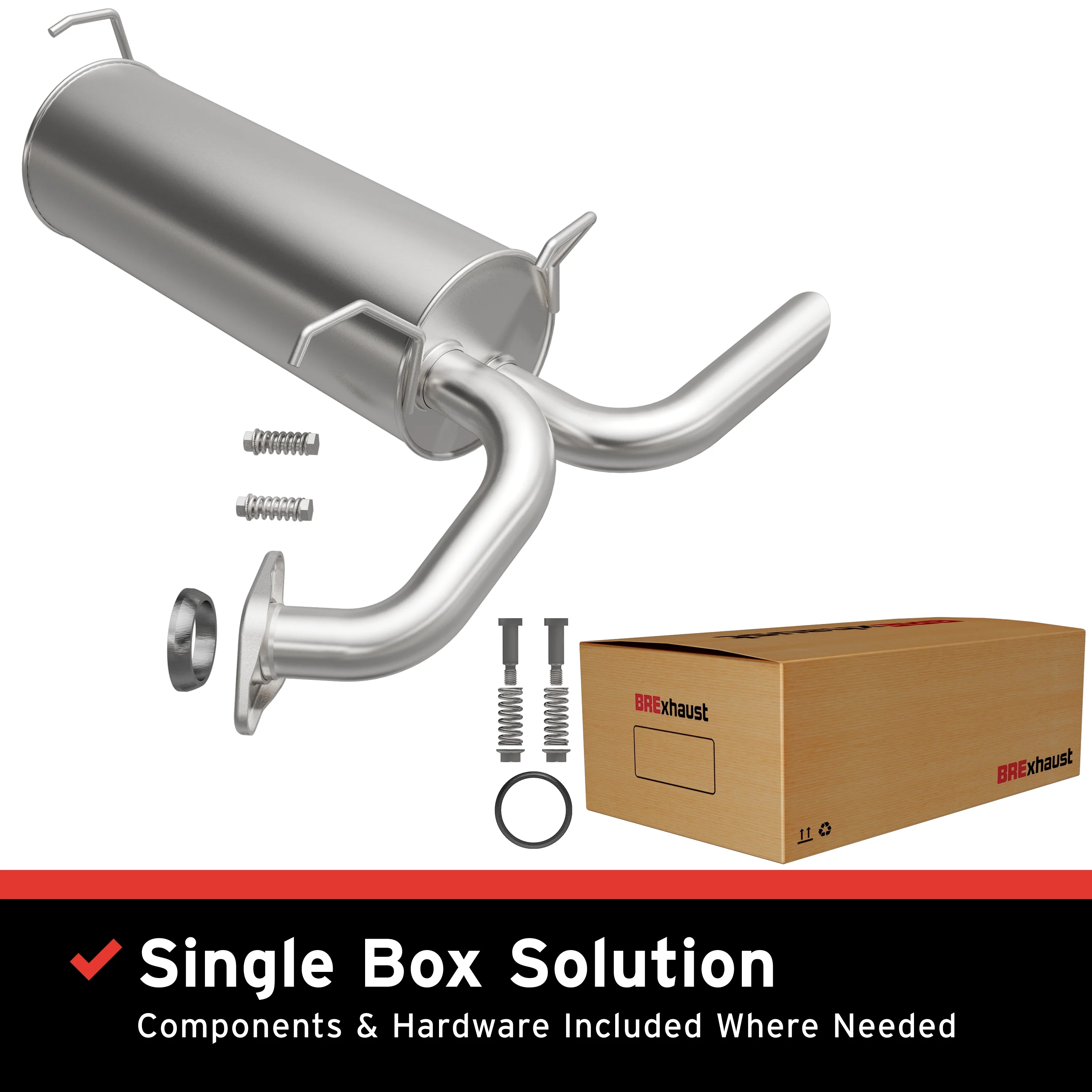 BRExhaust 2011-2017 Nissan Juke 1.6L Direct-Fit Exhaust Muffler Kit 108-0038