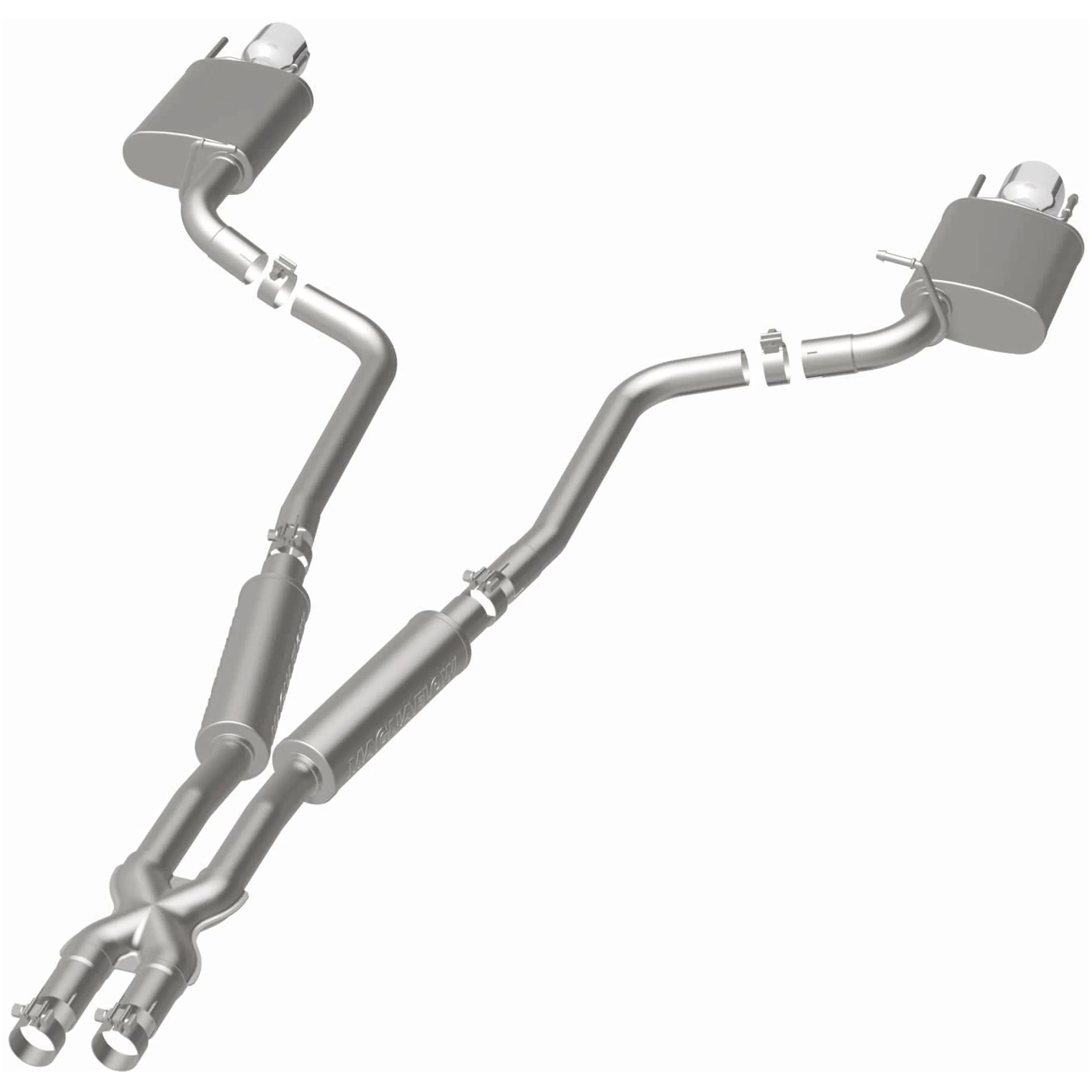 MagnaFlow 2010-2012 Cadillac CTS 3.6L | 2010-2014 Cadillac CTS 3.0L Street Series Cat-Back Performance Exhaust System 15136 - Image 3