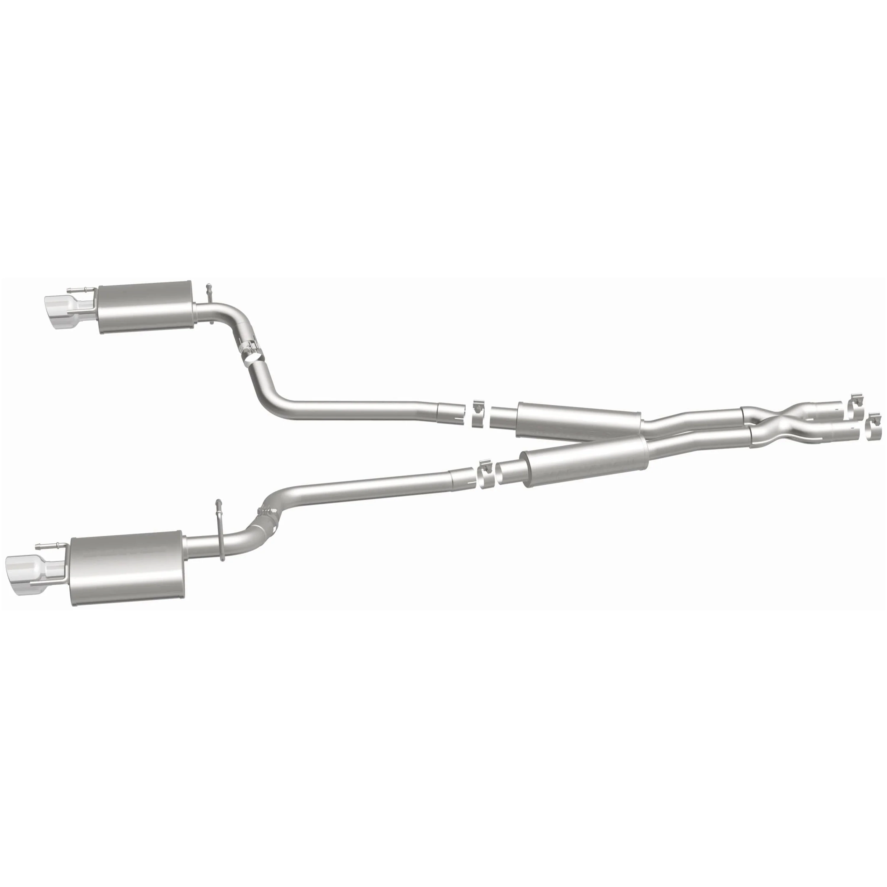 MagnaFlow 2010-2012 Cadillac CTS 3.6L | 2010-2014 Cadillac CTS 3.0L Street Series Cat-Back Performance Exhaust System 15136 - Image 4