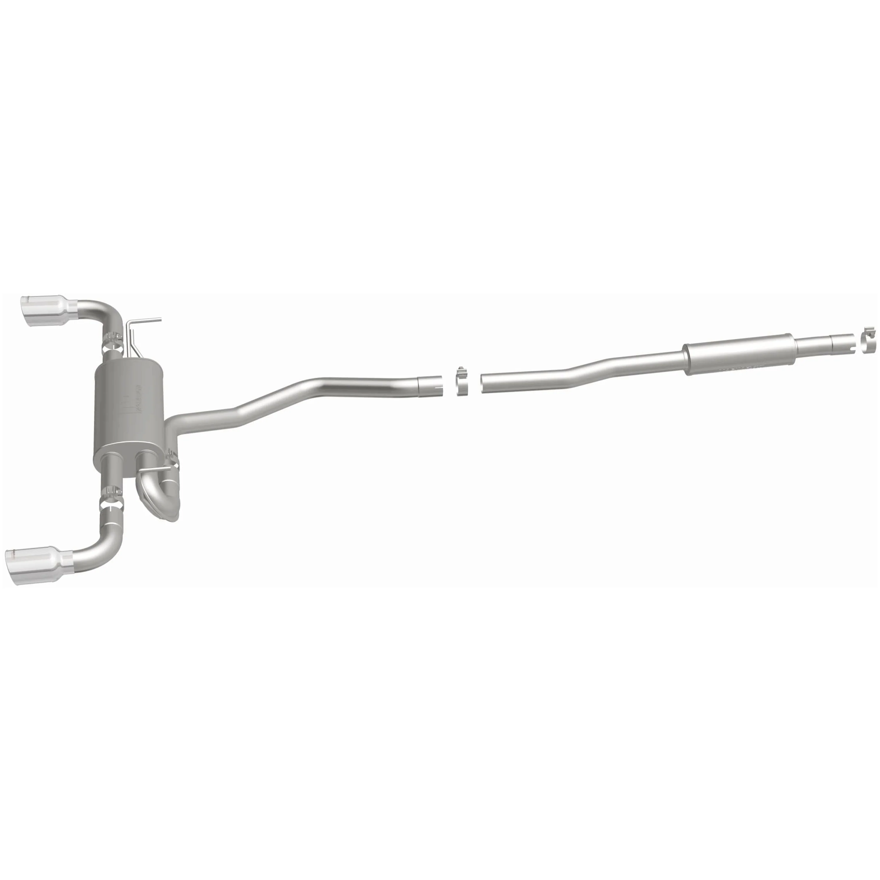MagnaFlow 2014-2022 Jeep Cherokee 3.2L Street Series Cat-Back Performance Exhaust System 15327 - Image 4