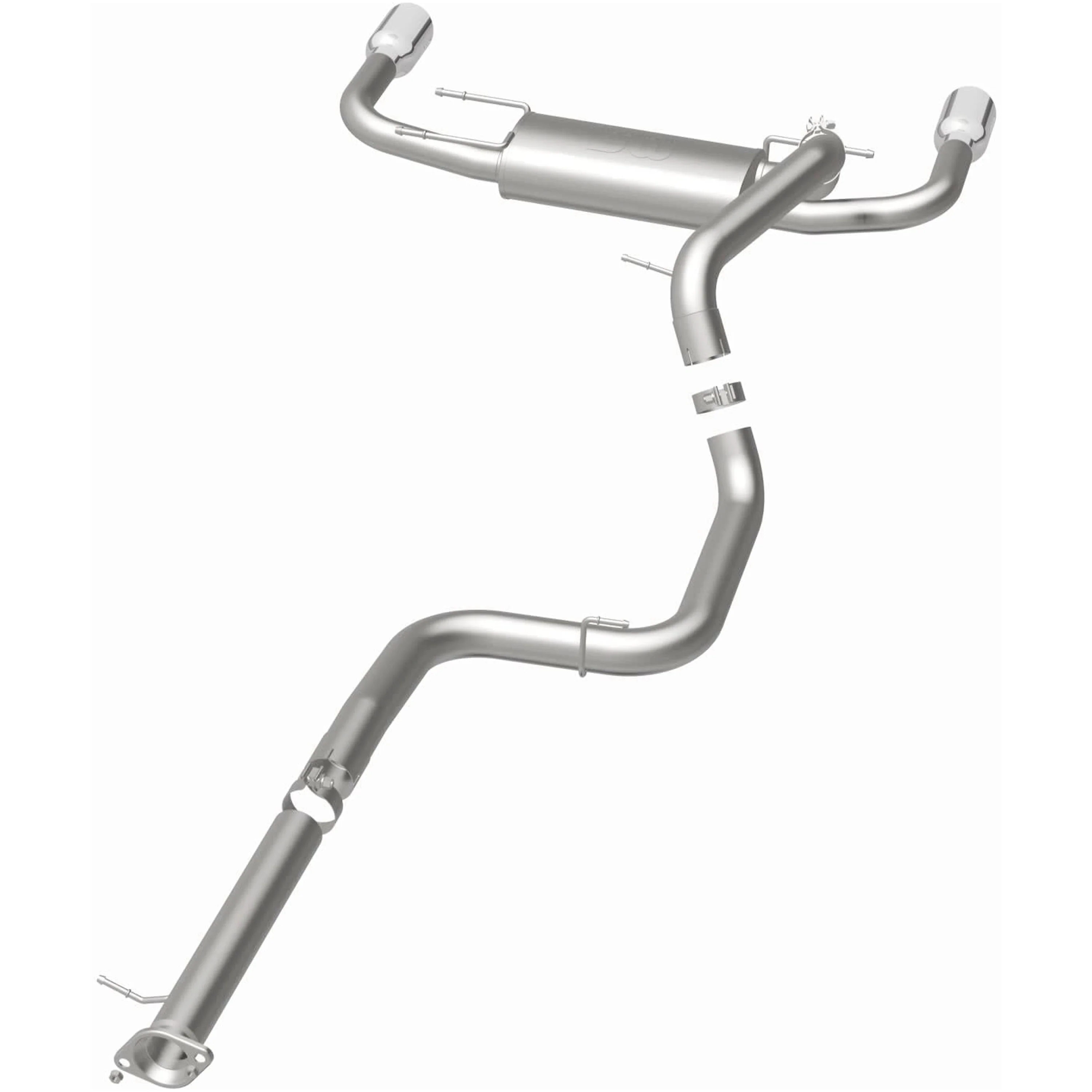 MagnaFlow 2010-2013 Mazda 3 Mazdaspeed 2.3L Street Series Cat-Back Performance Exhaust System 15557 - Image 3