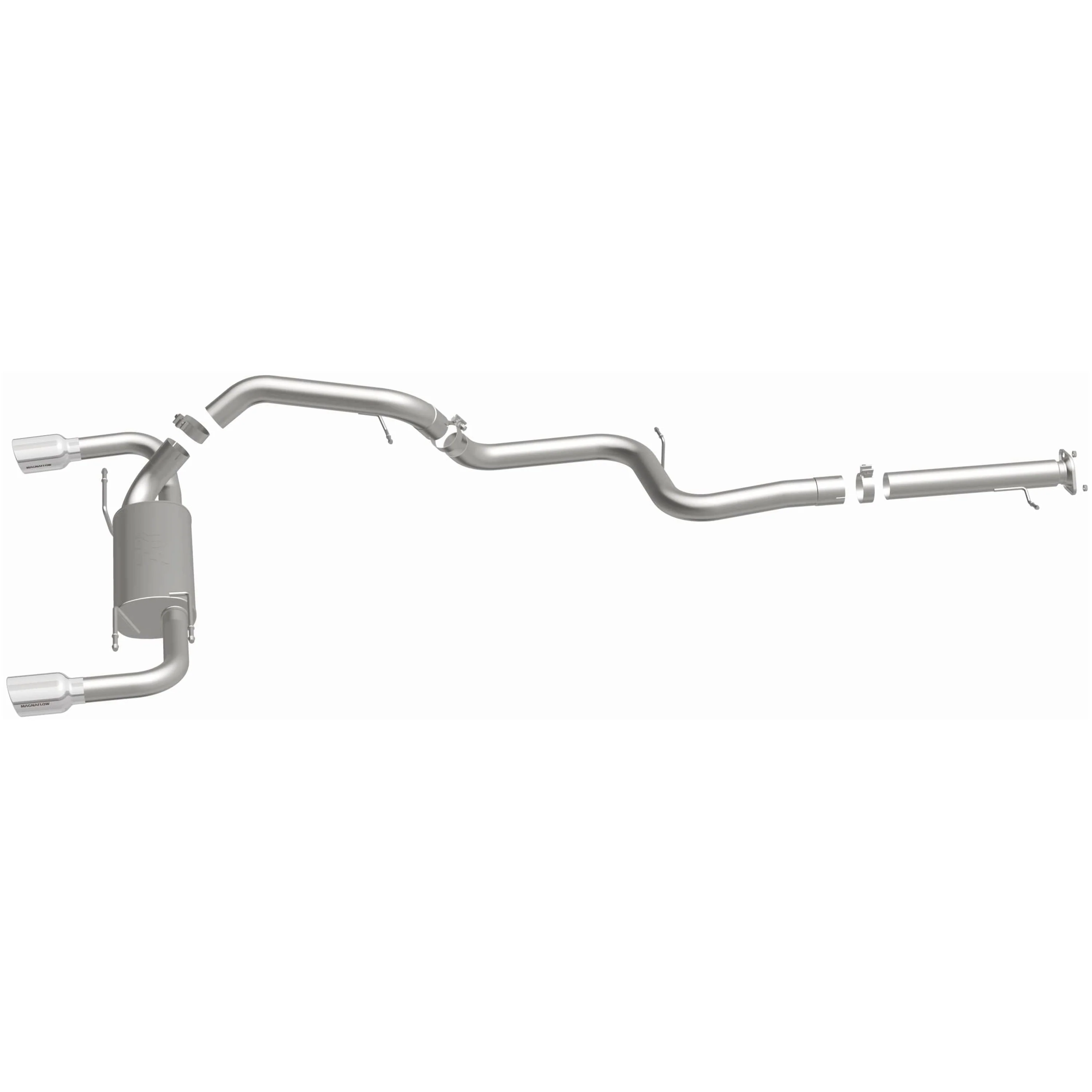 MagnaFlow 2010-2013 Mazda 3 Mazdaspeed 2.3L Street Series Cat-Back Performance Exhaust System 15557 - Image 4
