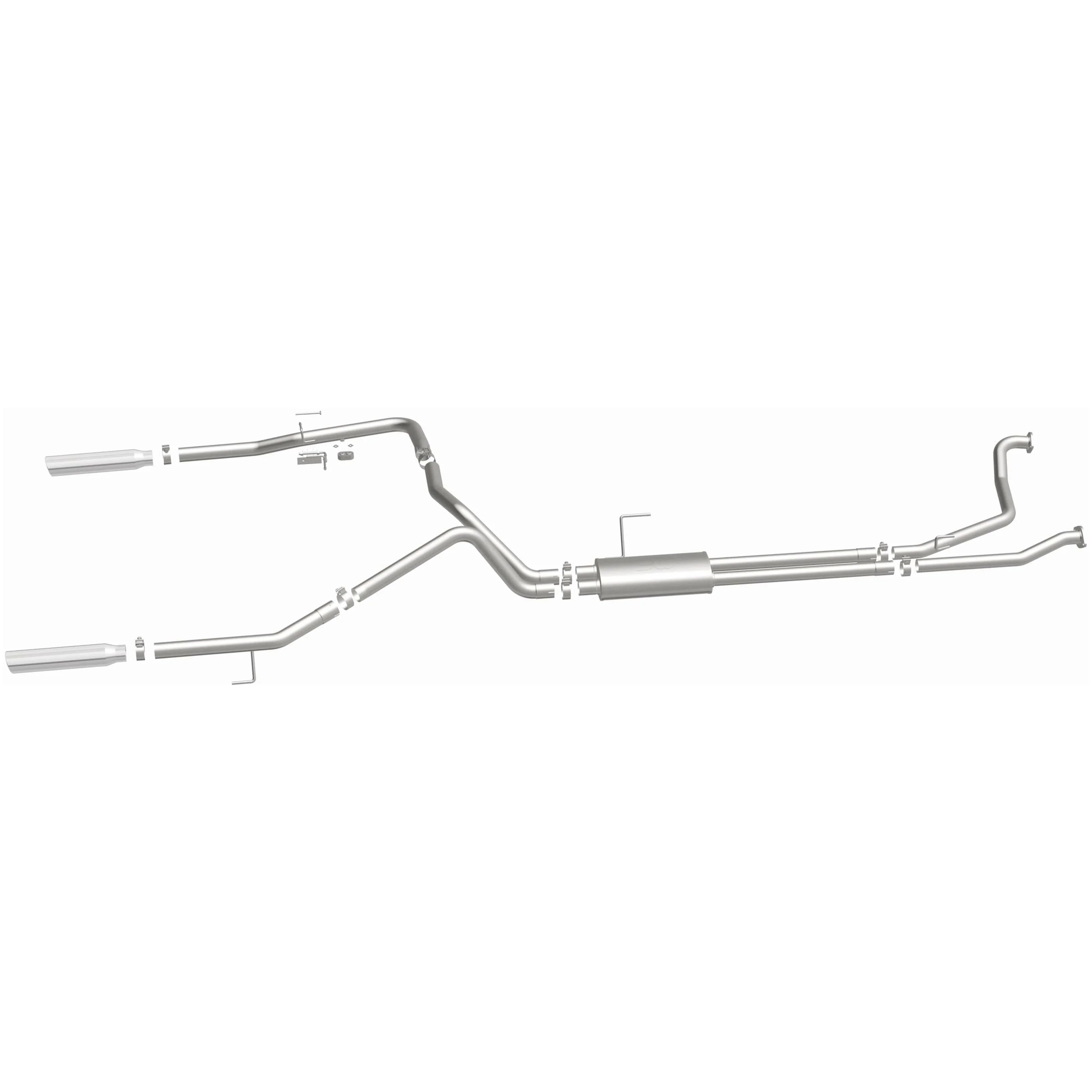 MagnaFlow 2007-2015 Nissan TITAN 5.6L Street Series Cat-Back Performance Exhaust System 15582 - Image 4