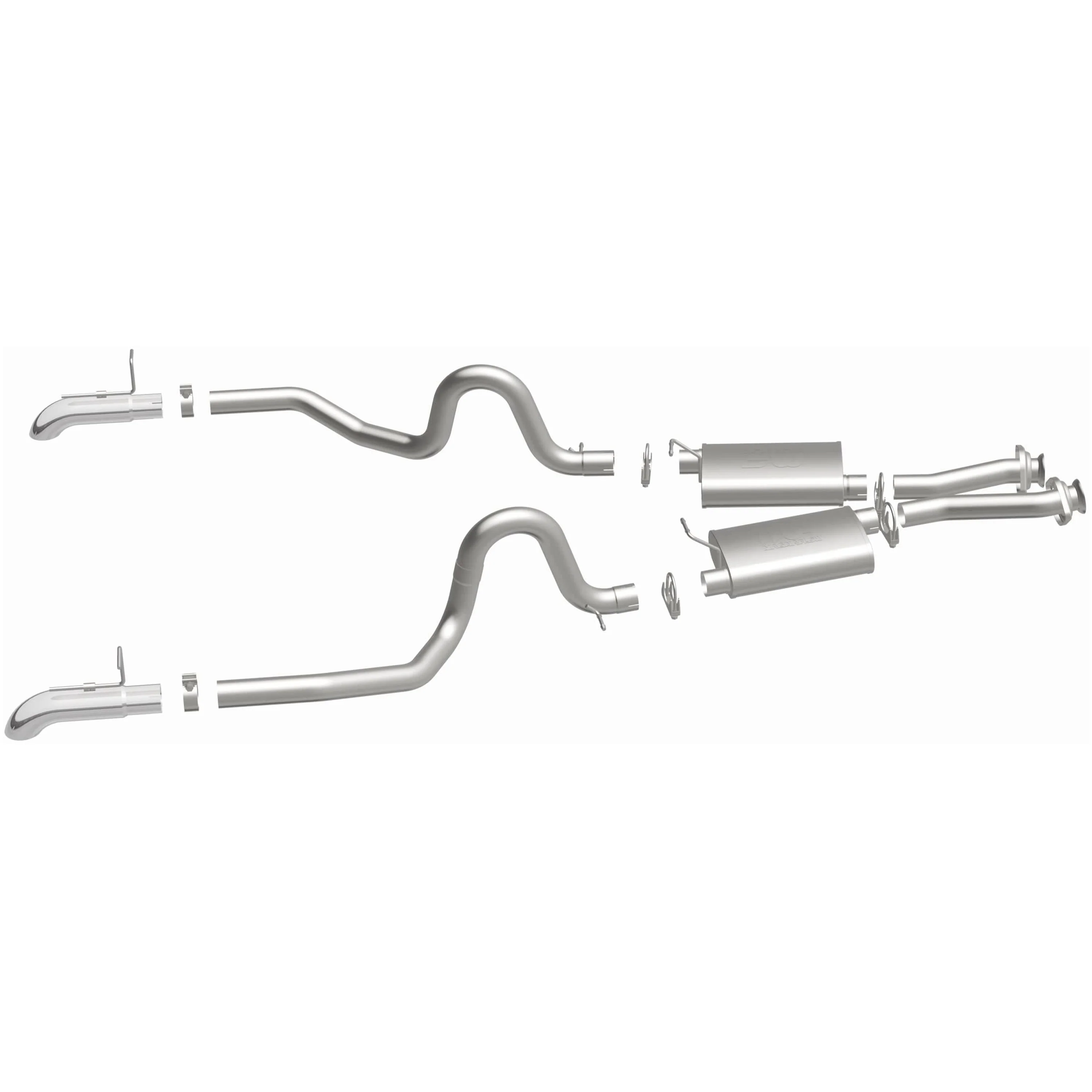 MagnaFlow 1987-1993 Ford Mustang GT 5.0L Street Series Cat-Back Performance Exhaust System 15632 - Image 4