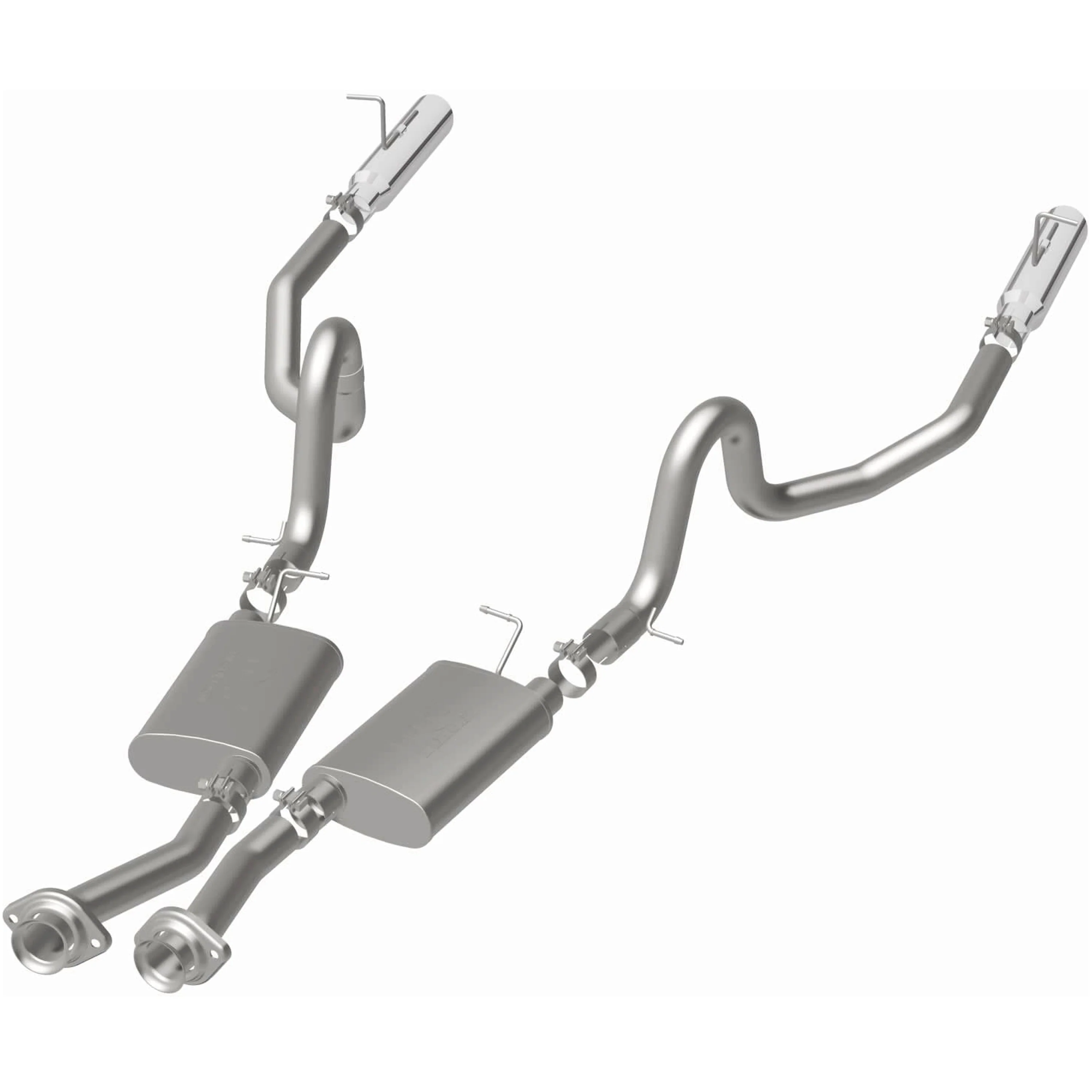 MagnaFlow 1994-1995 Ford Mustang 5.0L | 1996-1998 Ford Mustang 4.6L Street Series Cat-Back Performance Exhaust System 15638 - Image 3