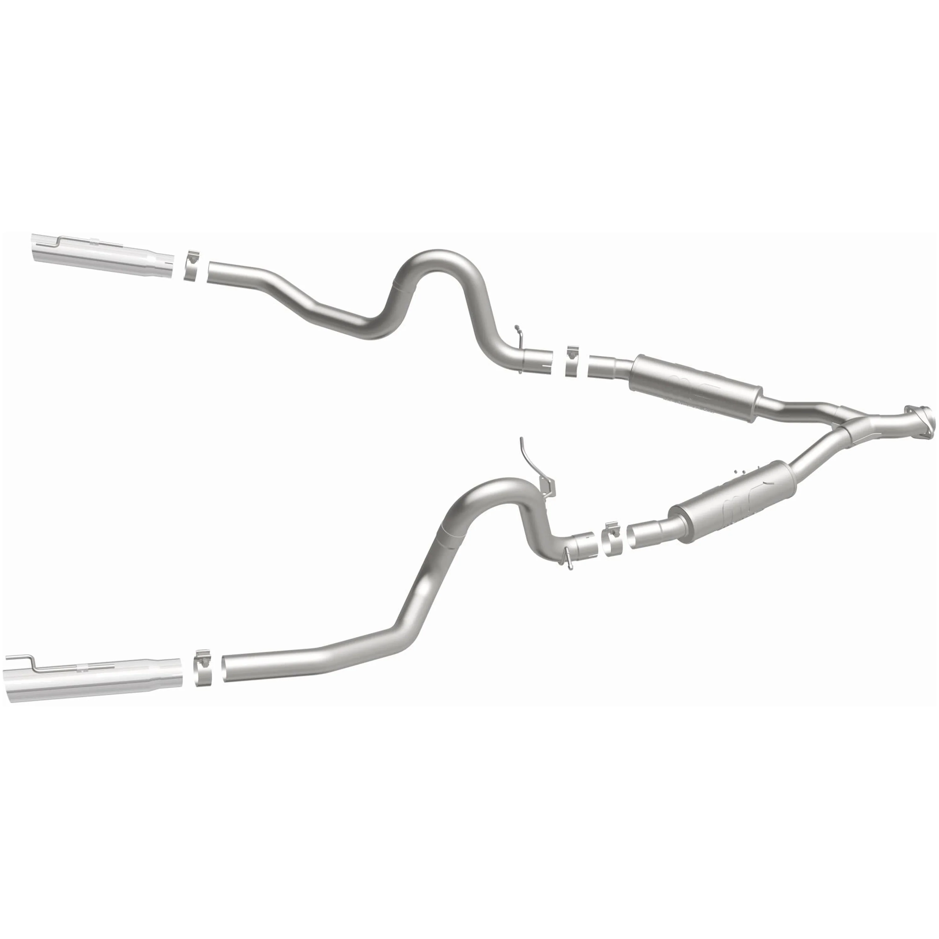 MagnaFlow 1999-2004 Ford Mustang 3.8L | 2004 Ford Mustang 3.9L Street Series Cat-Back Performance Exhaust System 15717 - Image 4
