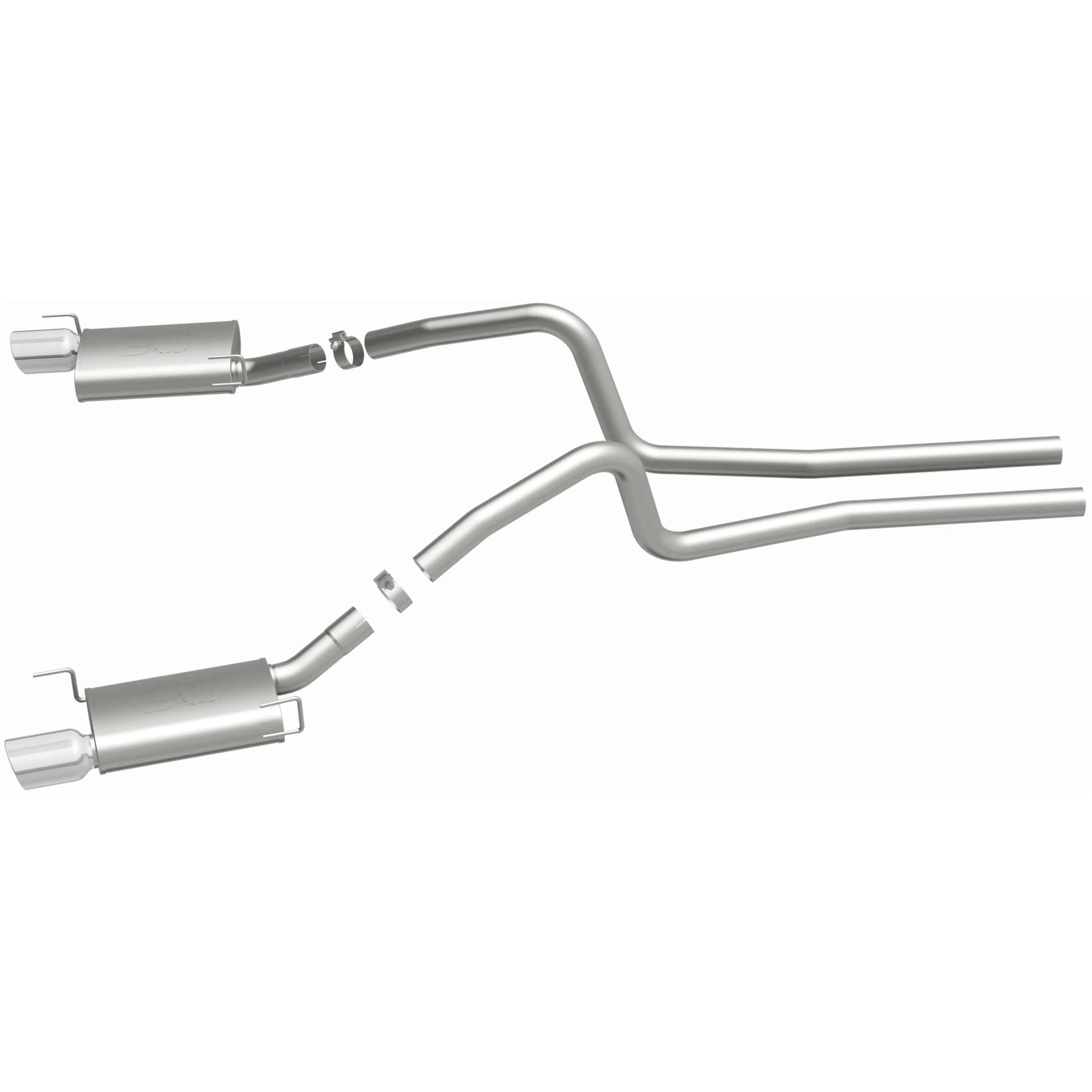MagnaFlow 2005-2009 Ford Mustang 4.6L | 2007-2009 Ford Mustang Shelby GT500 5.4L Street Series Cat-Back Performance Exhaust System 15881 - Image 4
