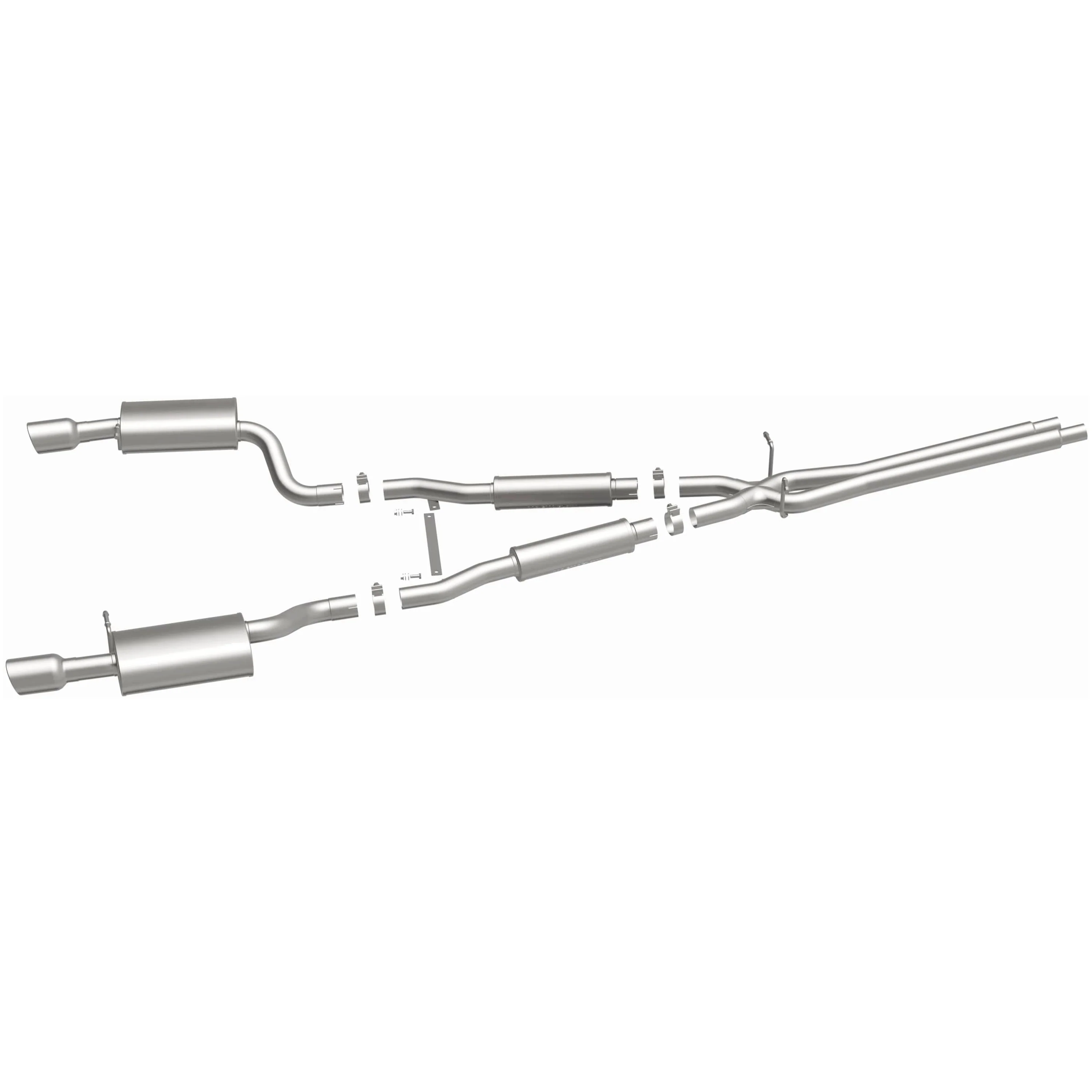 MagnaFlow 2000-2004 Audi A6 Quattro 2.7L Touring Series Cat-Back Performance Exhaust System 16493 - Image 4