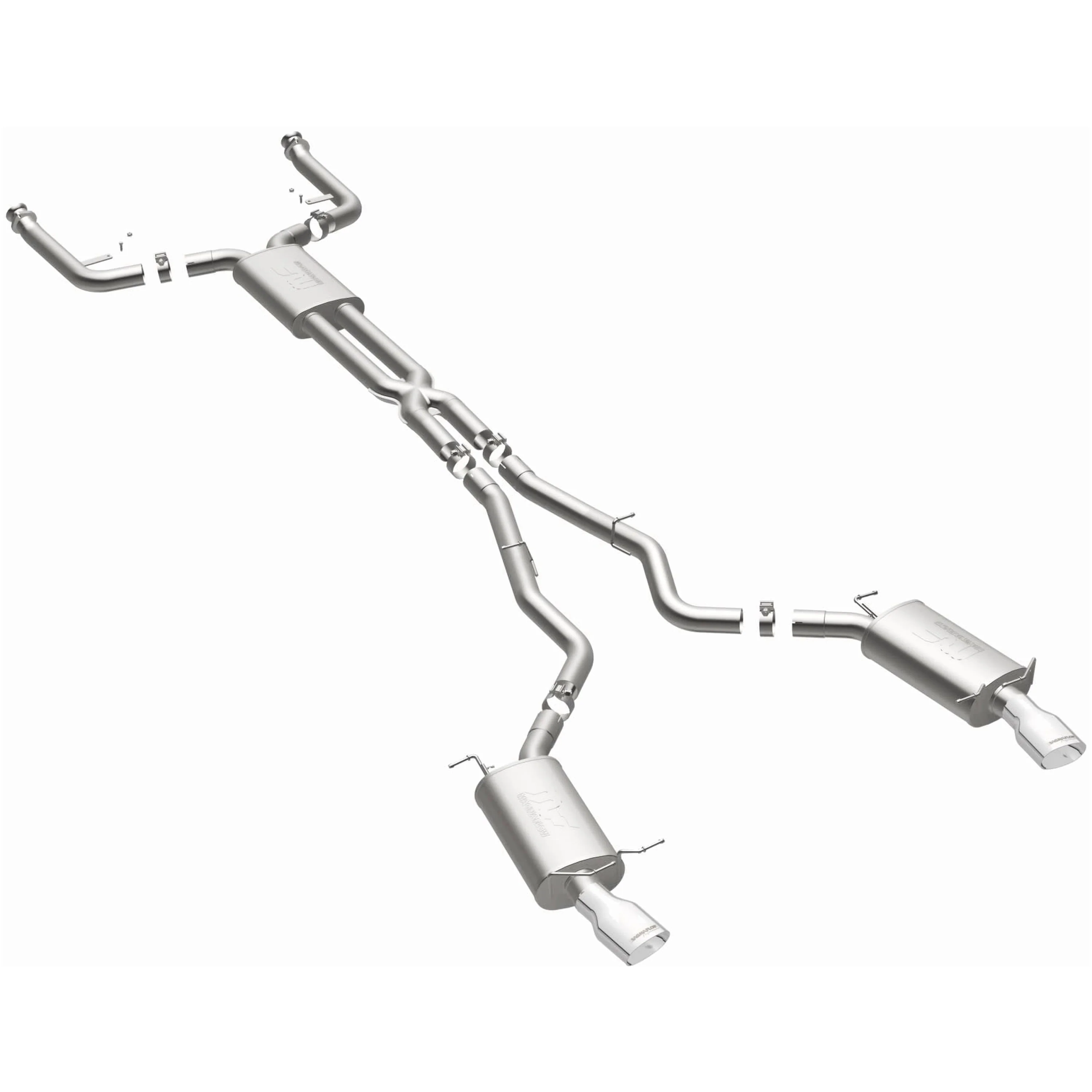 MagnaFlow 2004-2005 BMW 645Ci 4.4L | 2006-2010 BMW 650i 4.8L Touring Series Cat-Back Performance Exhaust System 16560 - Image 2