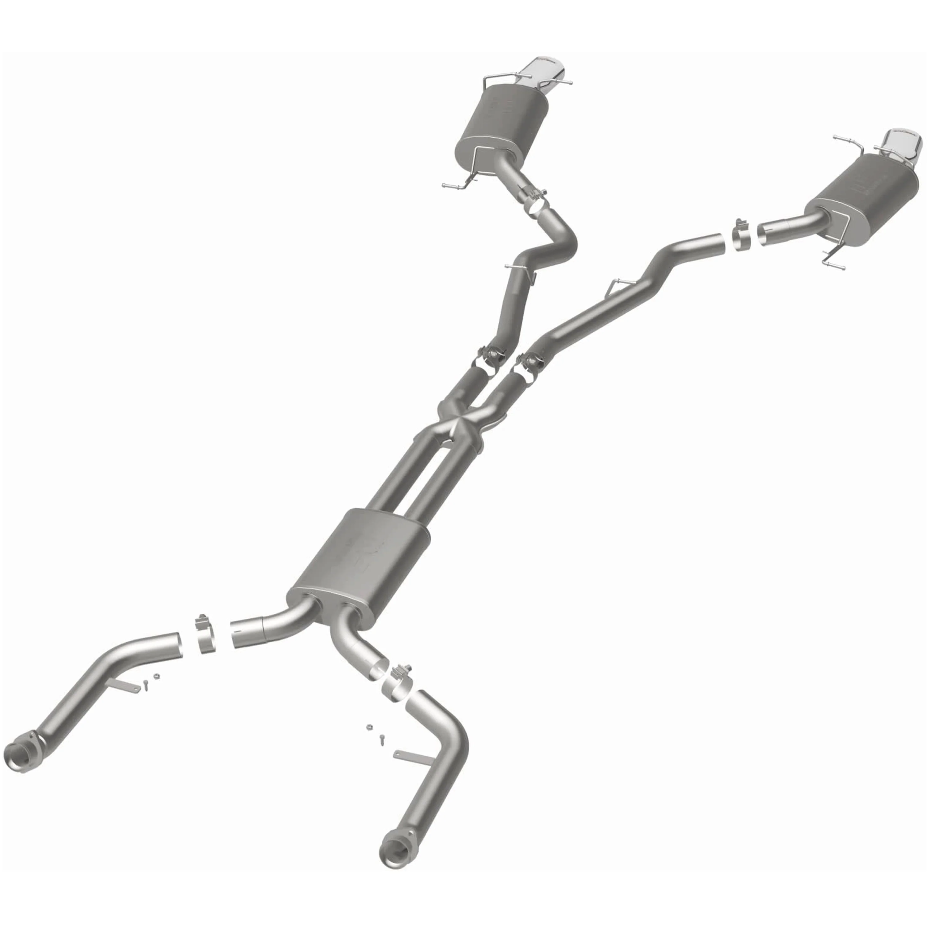 MagnaFlow 2004-2005 BMW 645Ci 4.4L | 2006-2010 BMW 650i 4.8L Touring Series Cat-Back Performance Exhaust System 16560 - Image 3