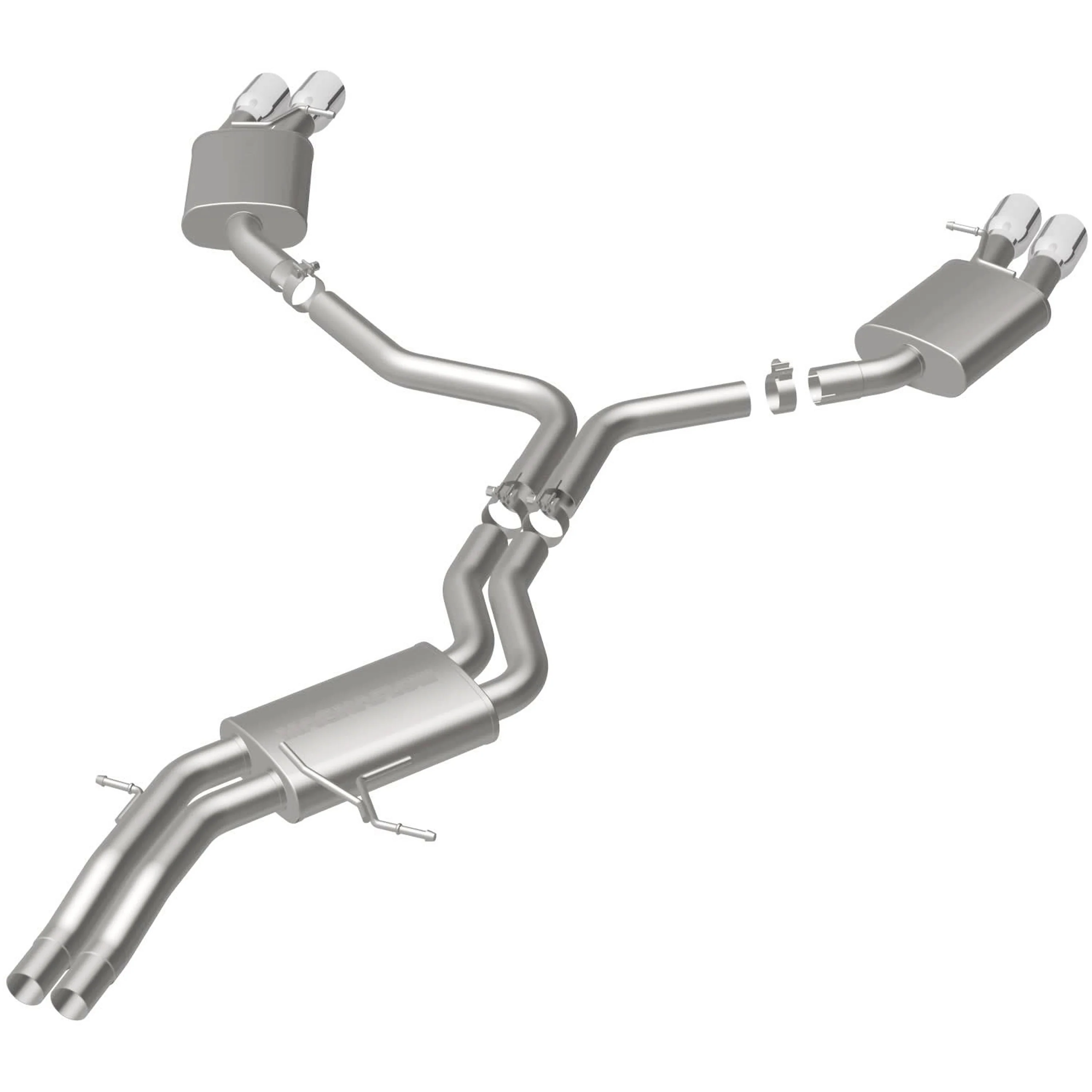 MagnaFlow 2008-2012 Audi S5 4.2L Sport Series Cat-Back Performance Exhaust System 16598 - Image 3