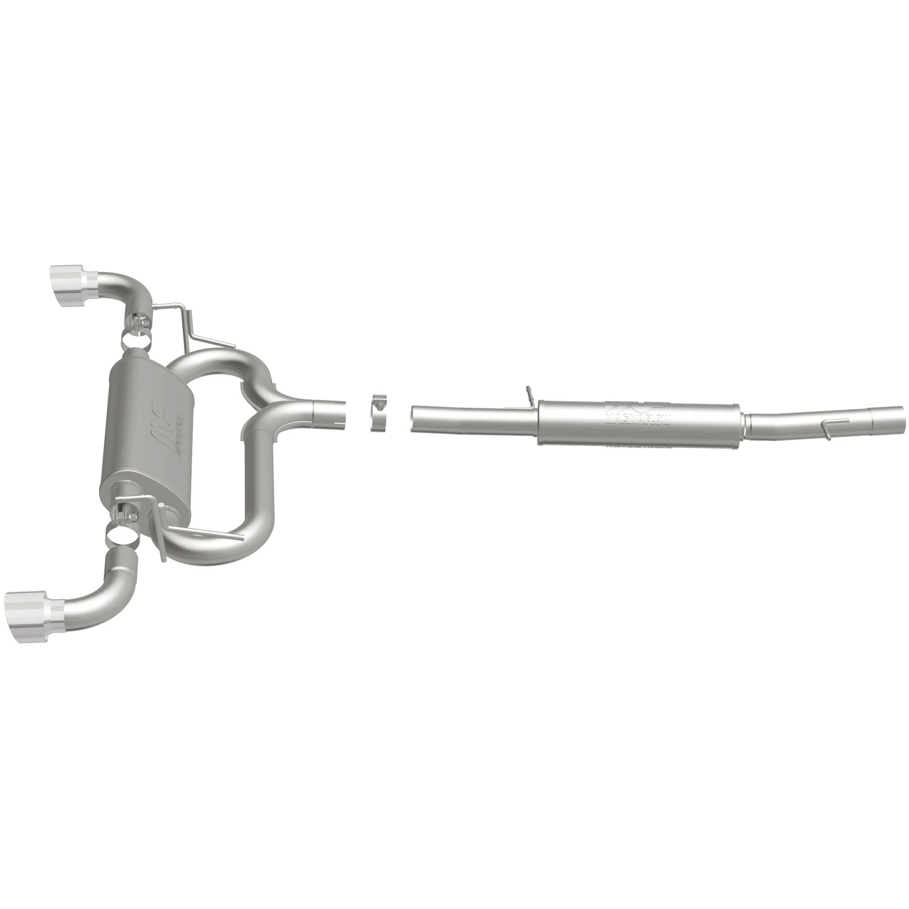 MagnaFlow 2004 Volkswagen R32 3.2L Touring Series Cat-Back Performance Exhaust System 16650 - Image 4