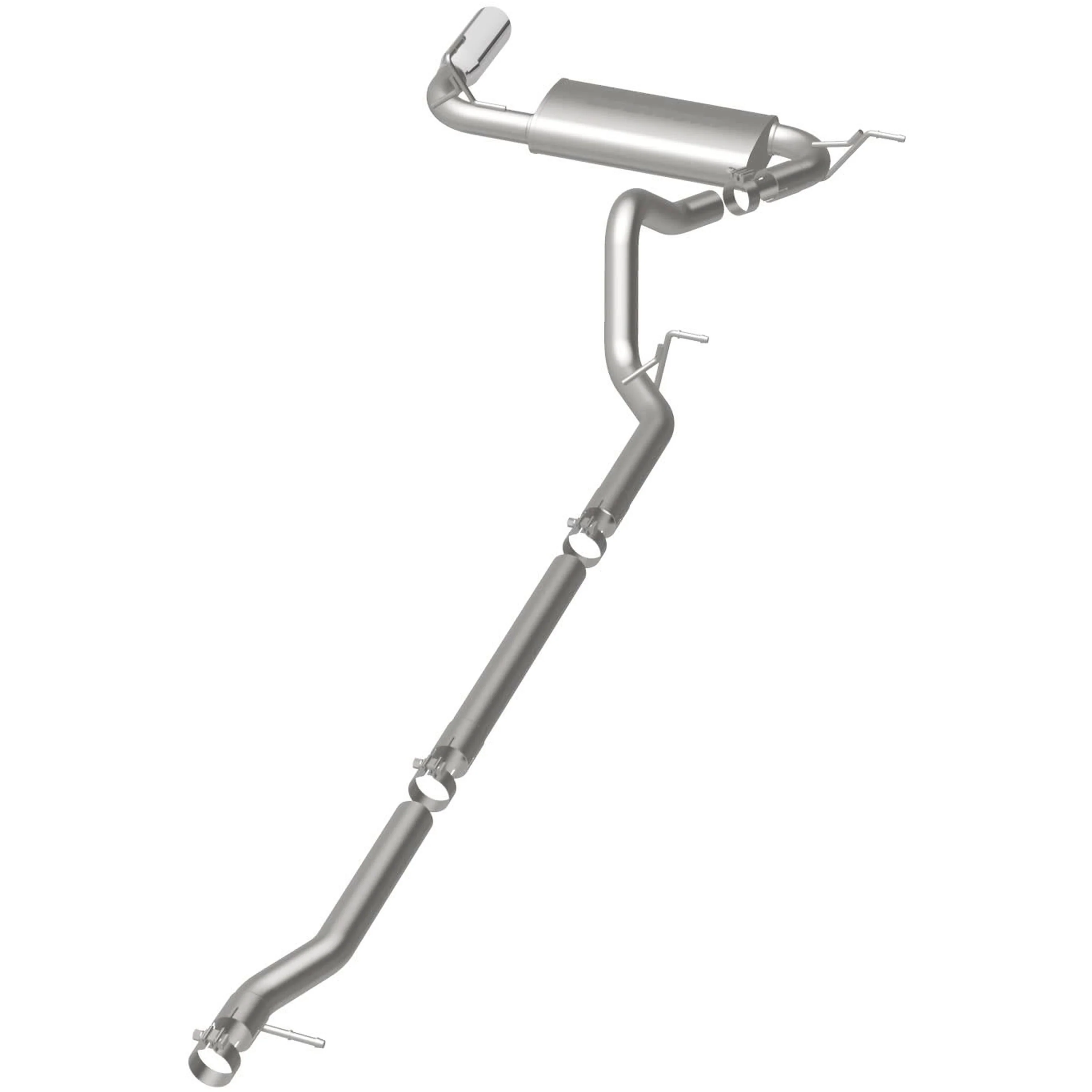 MagnaFlow 2007-2011 Jeep Wrangler 3.8L Street Series Cat-Back Performance Exhaust System 16751 - Image 3