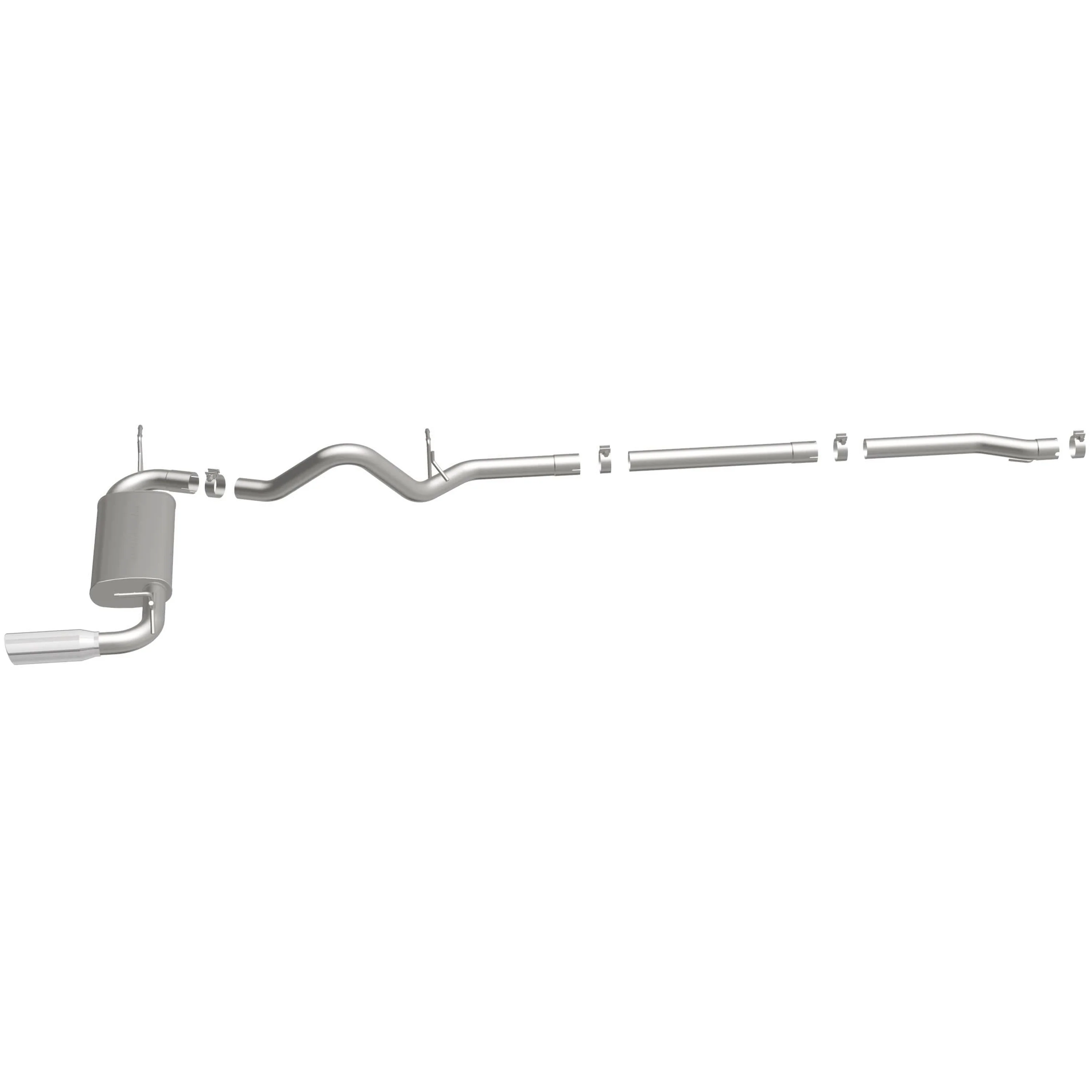 MagnaFlow 2007-2011 Jeep Wrangler 3.8L Street Series Cat-Back Performance Exhaust System 16751 - Image 4