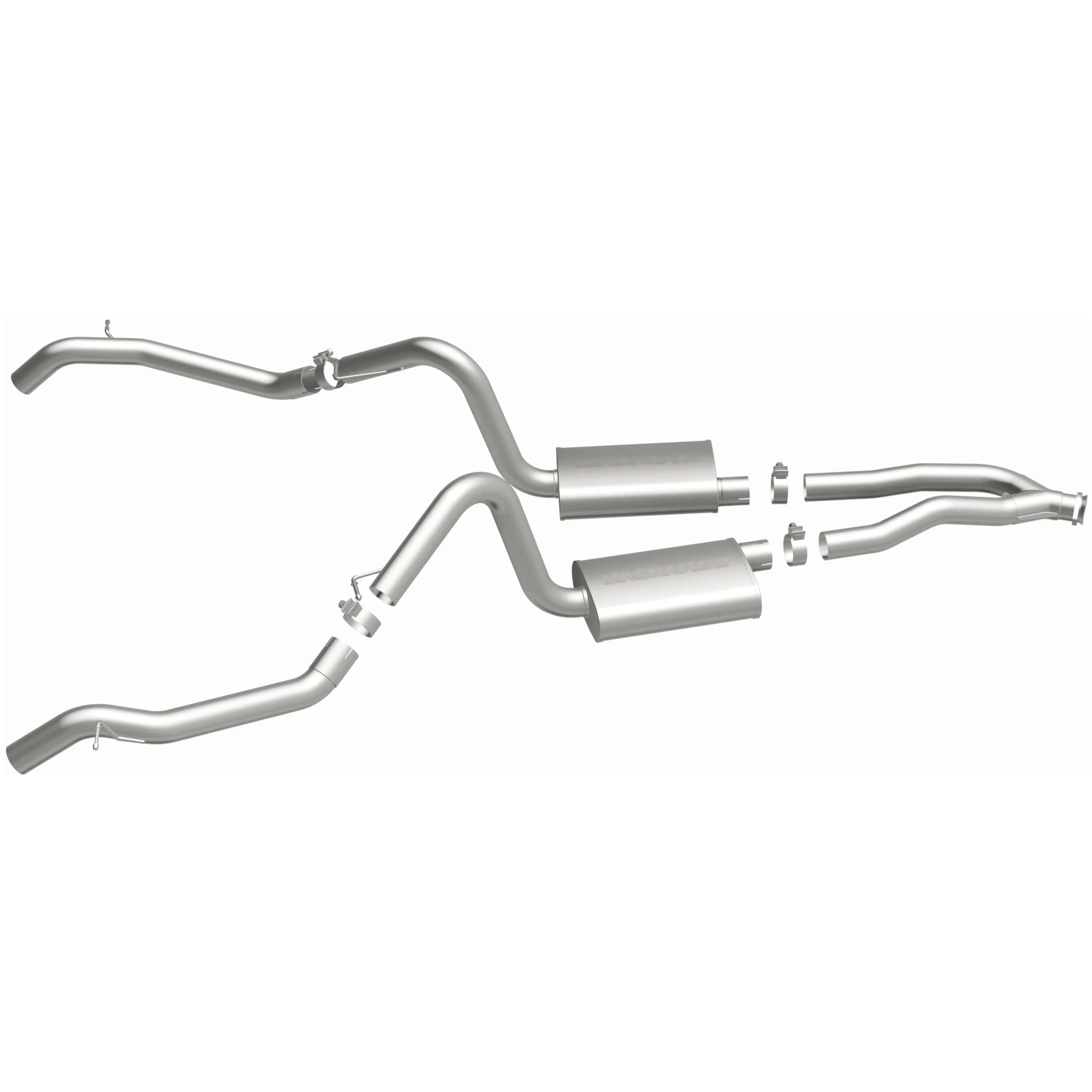 MagnaFlow 1975-1979 Chevrolet Camaro 5.7L | 1976-1979 Chevrolet Camaro 5.0L Street Series Cat-Back Performance Exhaust System 16828 - Image 4