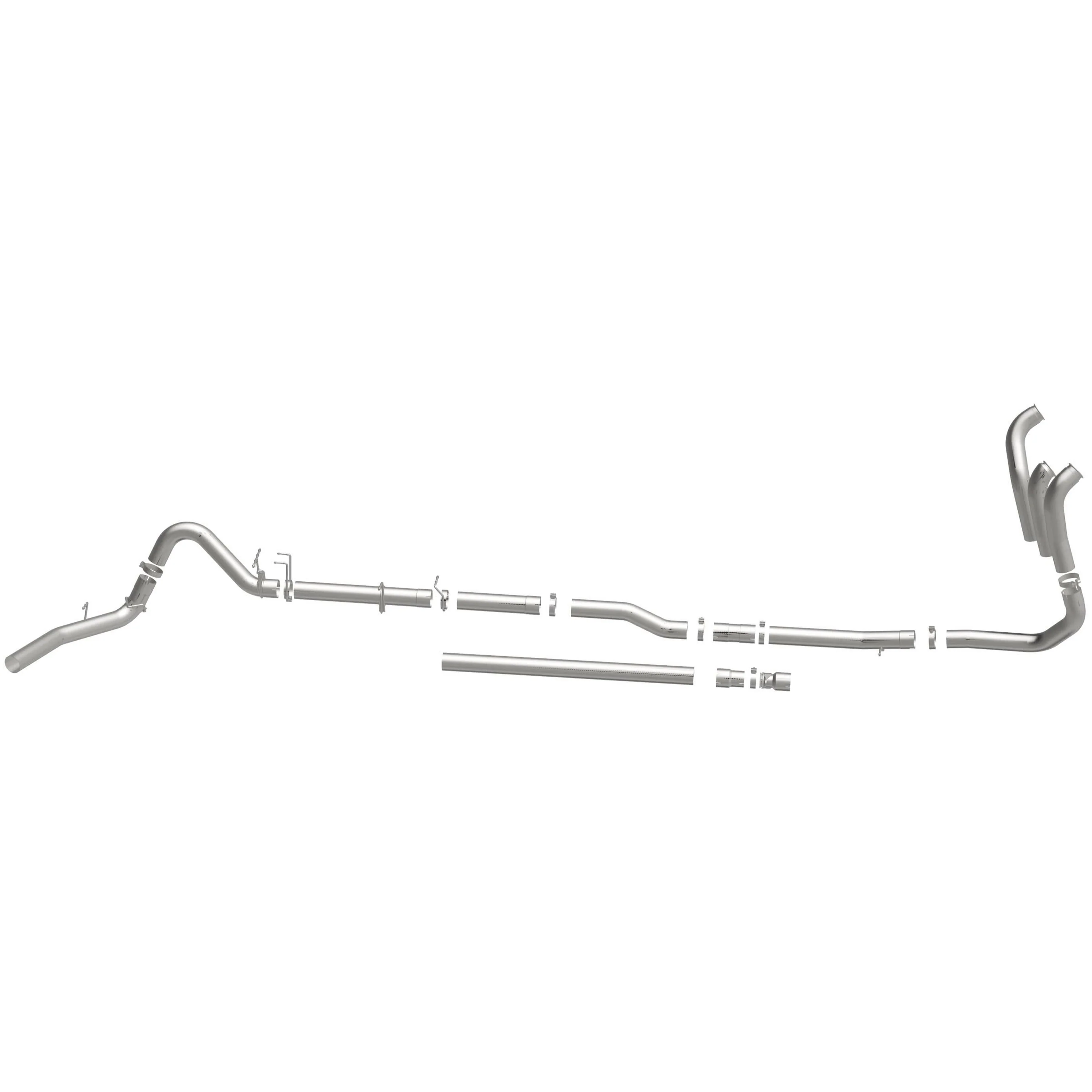 MagnaFlow 1999-2003 Ford F-250 Super Duty 7.3L | 1999-2003 Ford F-350 Super Duty 7.3L Custom Builder Series Turbo Back 4 in Performance Exhaust System 17878 - Image 4