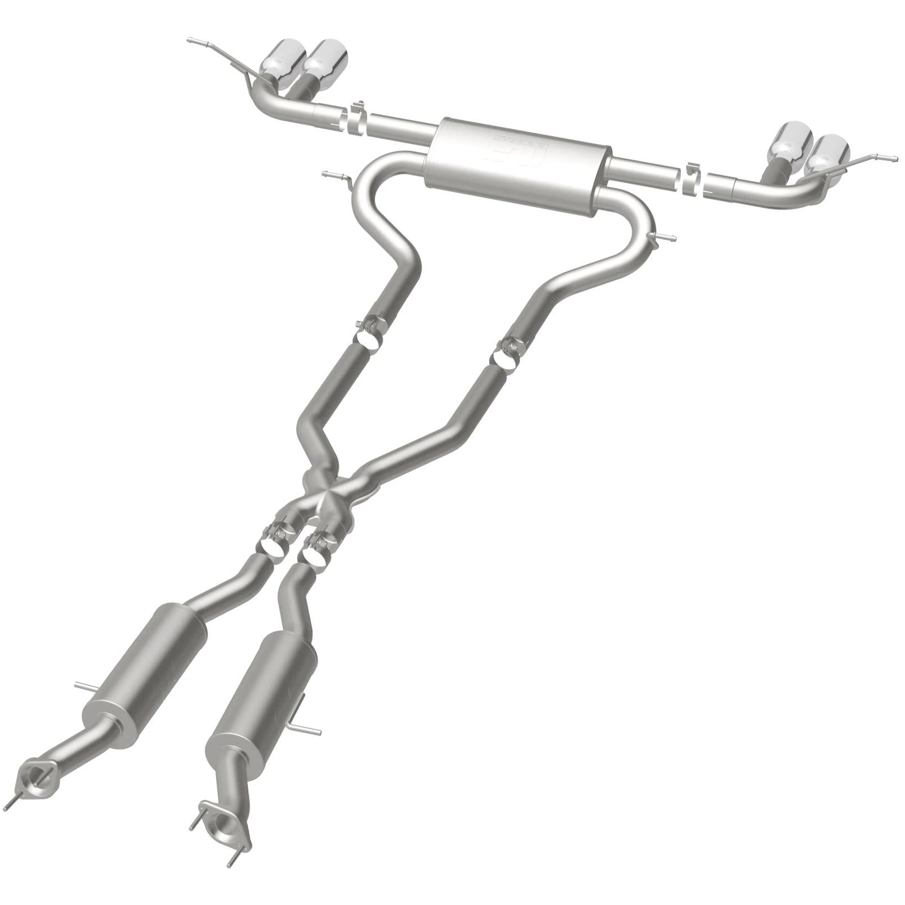 MagnaFlow 2014-2021 Jeep Grand Cherokee Summit 3.6L | 2014-2021 Jeep Grand Cherokee Summit 5.7L Street Series Cat-Back Performance Exhaust System 19193 - Image 3