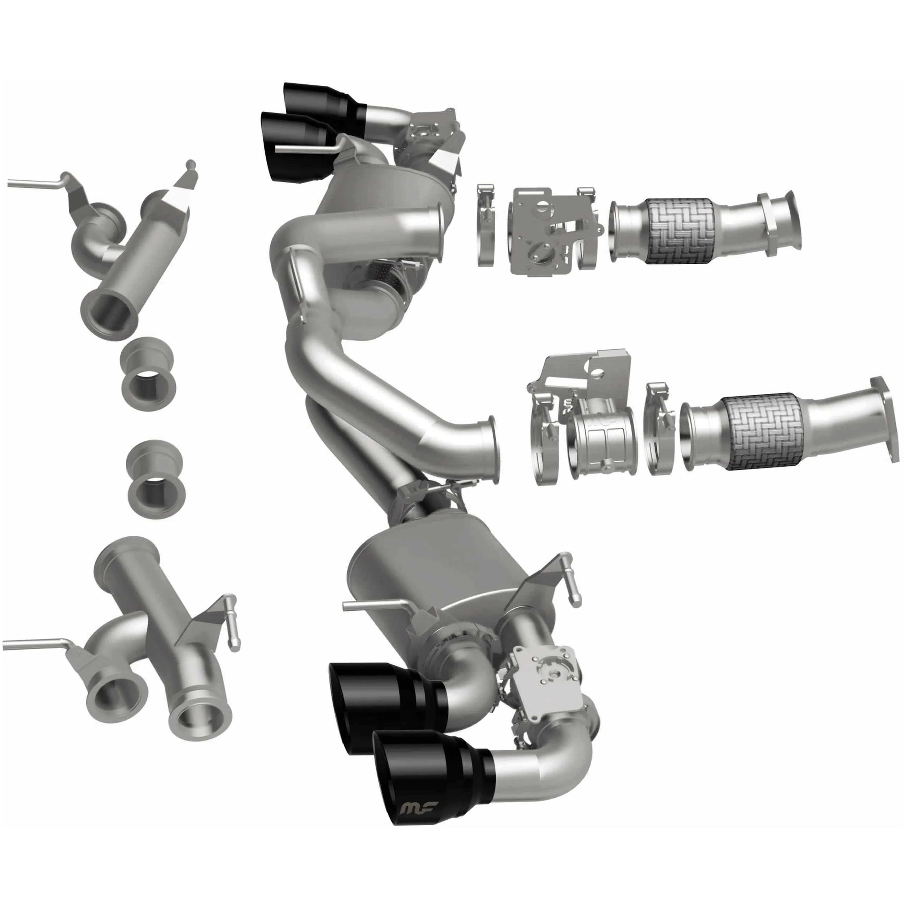 MagnaFlow 2020-2026 Chevrolet Corvette 6.2L xMOD Series Cat-Back Performance Exhaust System 19545 - Image 4
