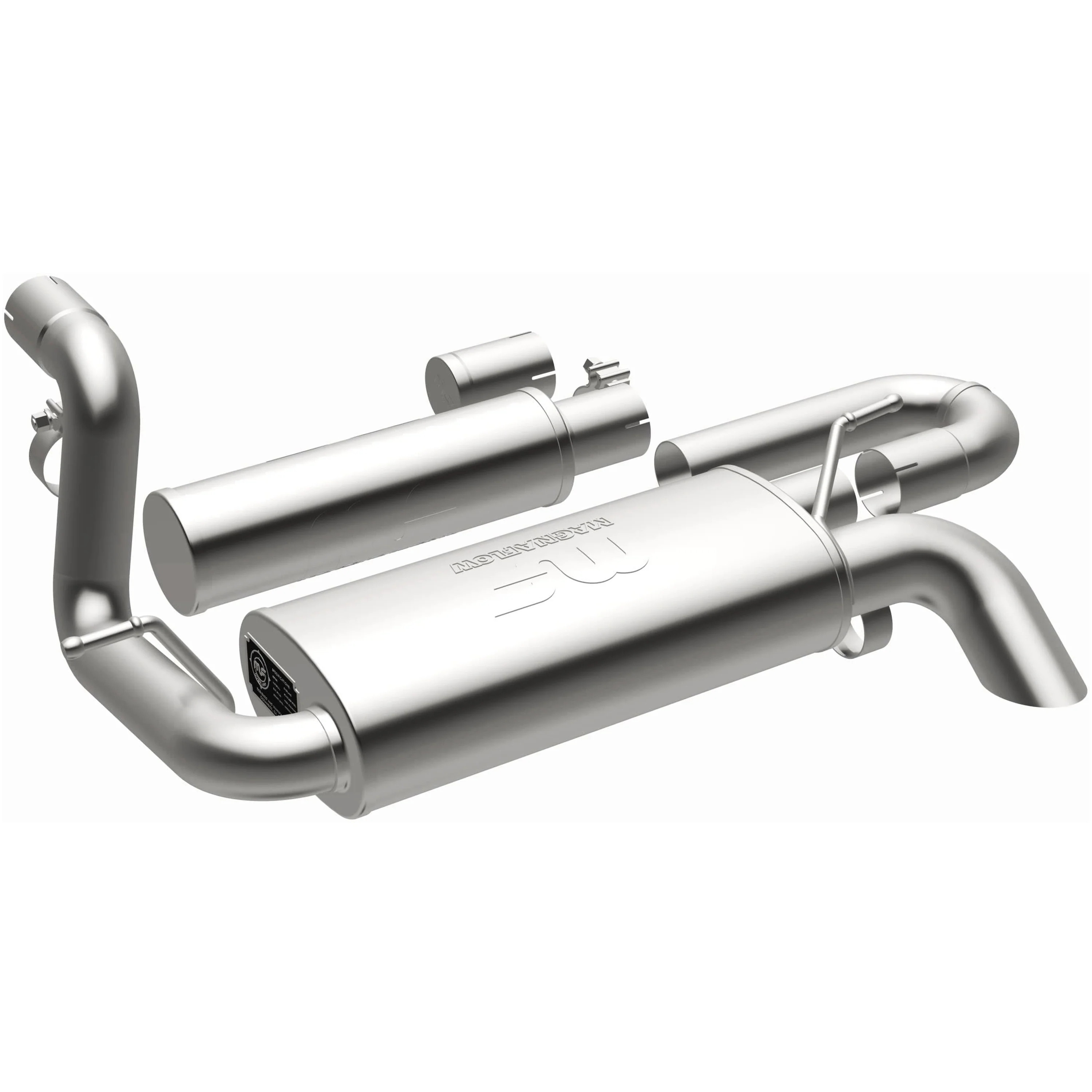MagnaFlow® 2018-2026 Jeep Wrangler 2.0L | 2018-2026 Jeep Wrangler 3.6L Overland Series™ Axle Back Performance Exhaust System 19620 - Image 2