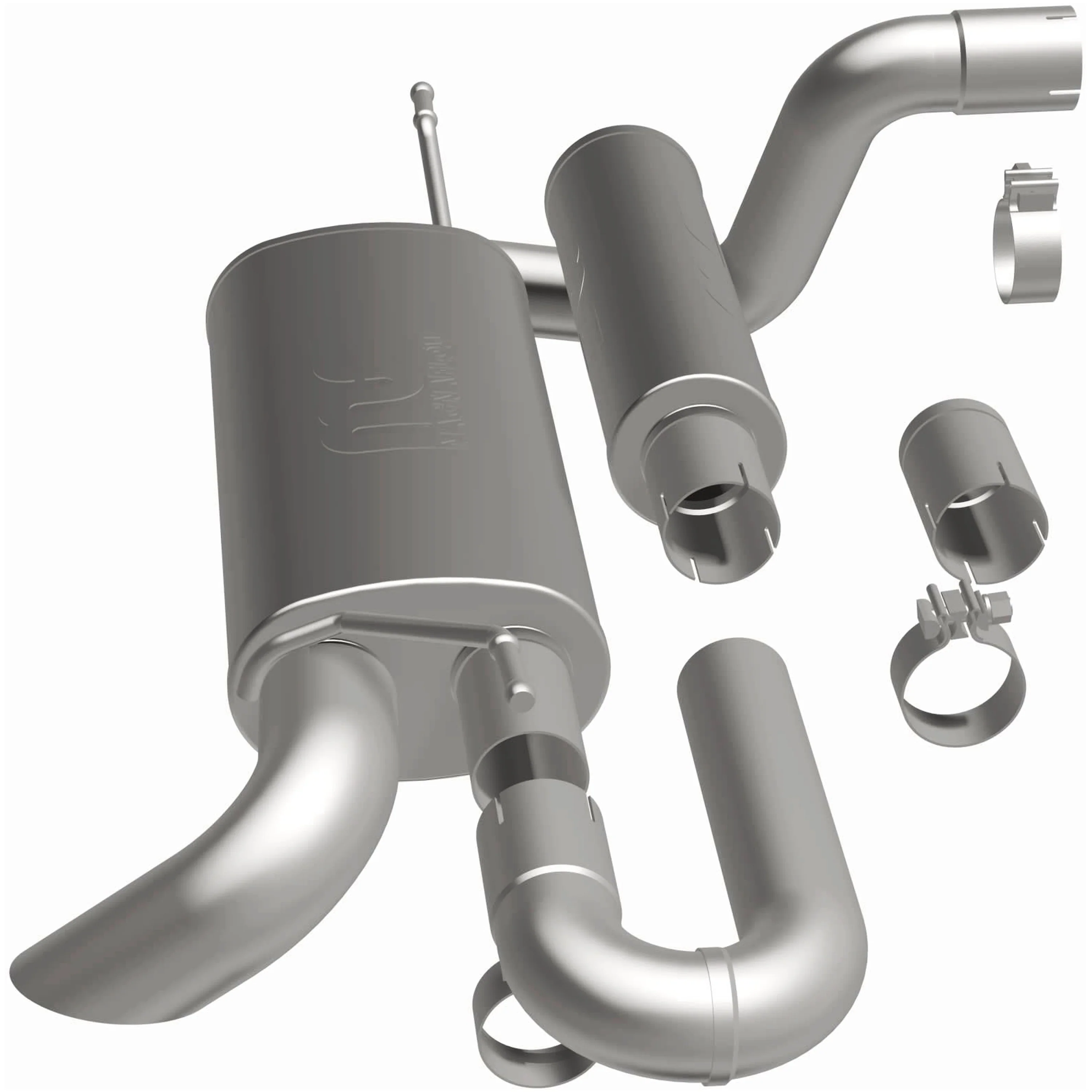 MagnaFlow® 2018-2026 Jeep Wrangler 2.0L | 2018-2026 Jeep Wrangler 3.6L Overland Series™ Axle Back Performance Exhaust System 19620 - Image 4